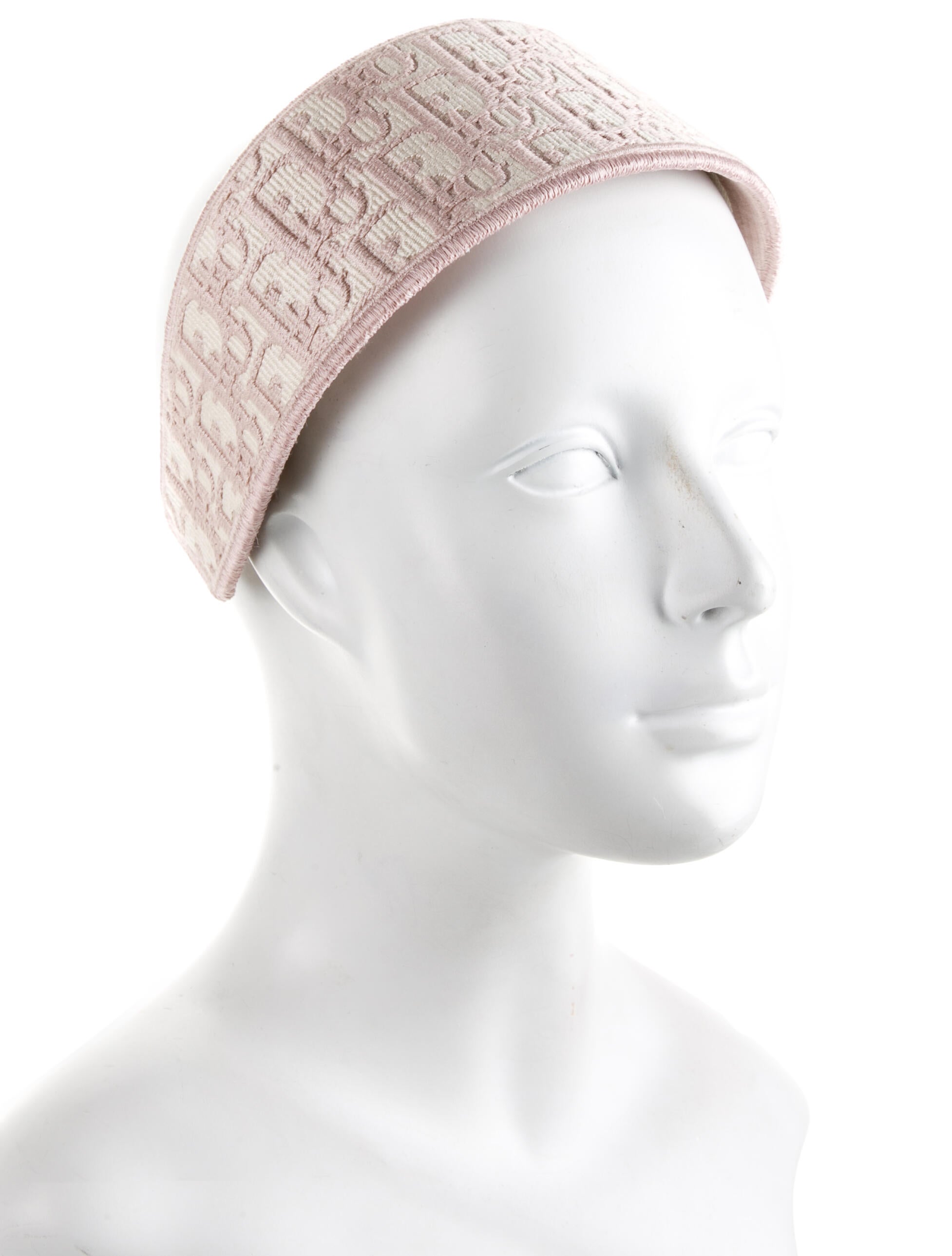 Christian Dior Oblique Wide Headband - Pink Hair Accessories