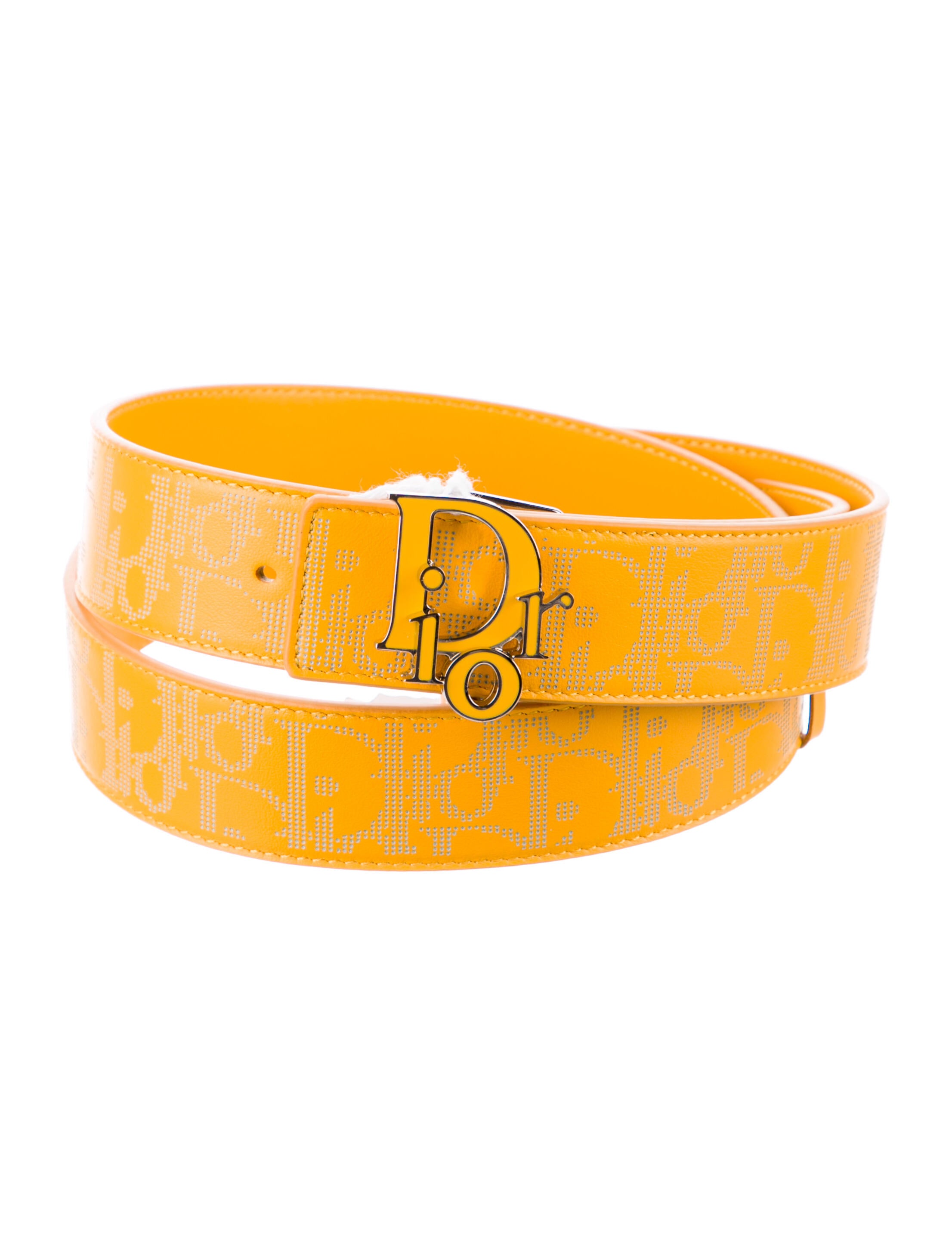 Yellow dior belt Clearance