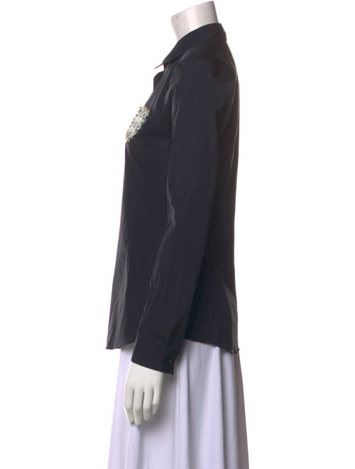 Christian Dior 2014 Long Sleeve Button-Up Top