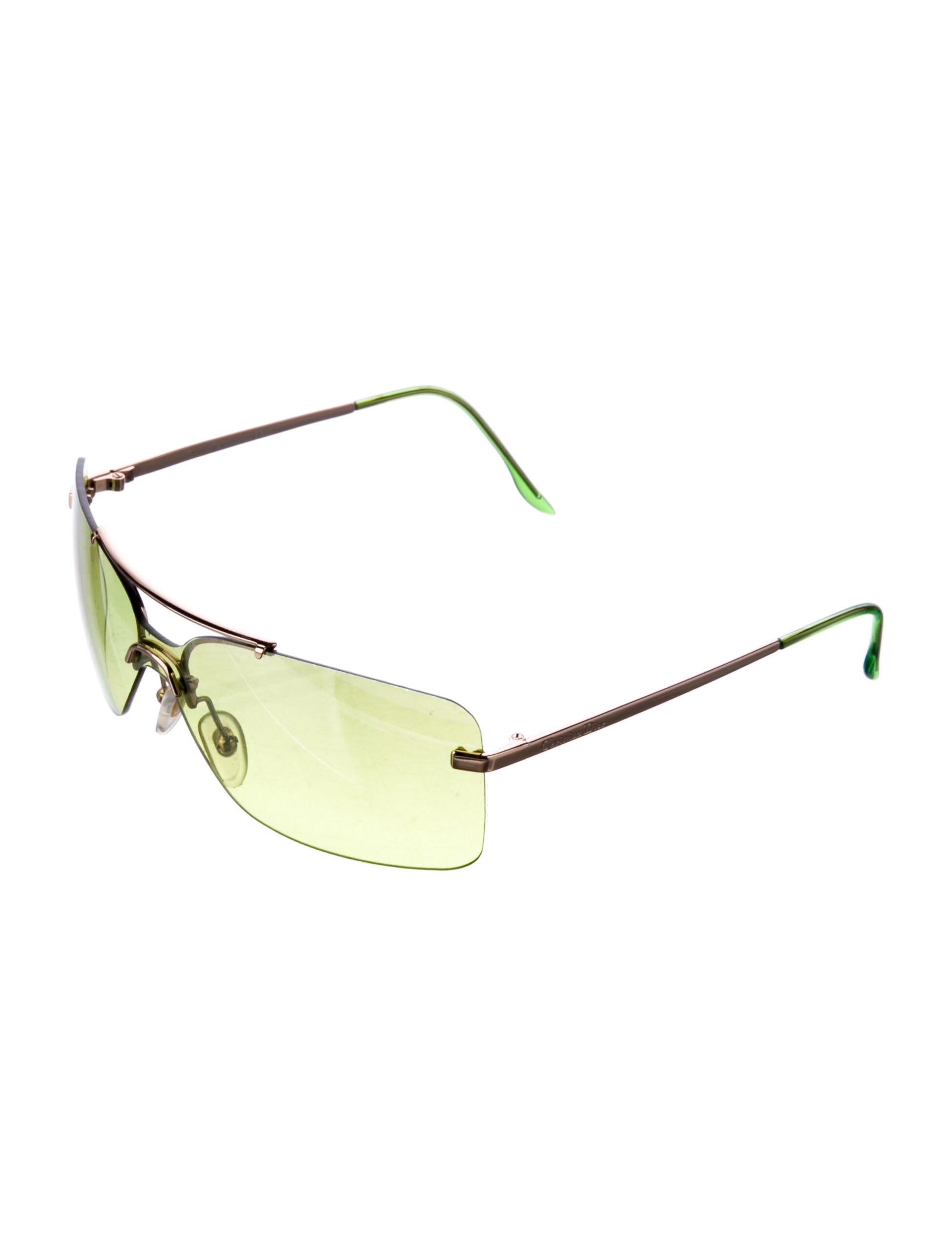 Christian Dior Mini Motard Shield Sunglasses - Green Sunglasses