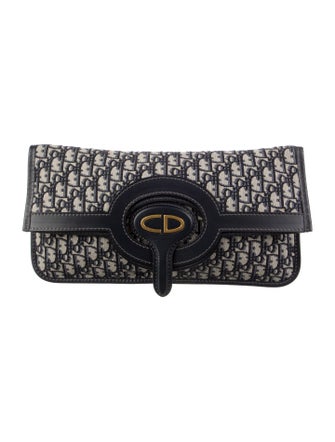 Christian Dior Oblique Fold Over Clutch