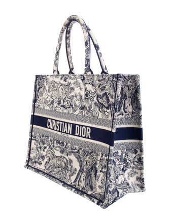 Christian Dior 2021 Large Toile De Jouy Book Tote