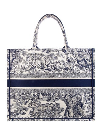 Christian Dior 2021 Large Toile De Jouy Book Tote