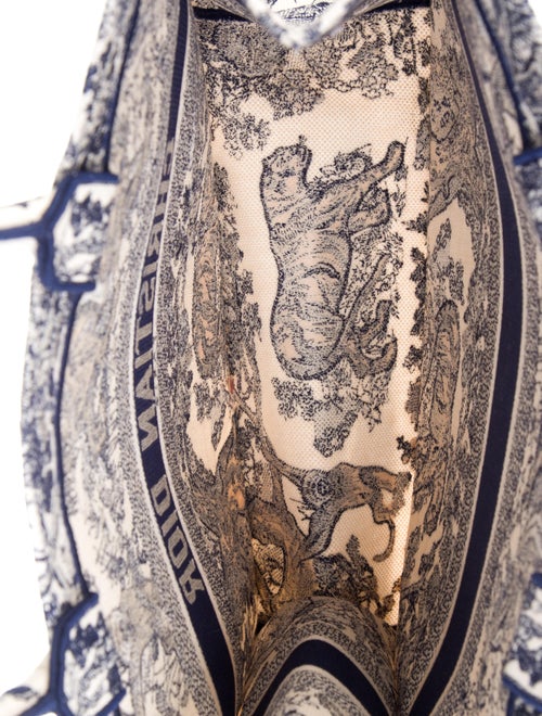Christian Dior 2021 Large Toile De Jouy Book Tote
