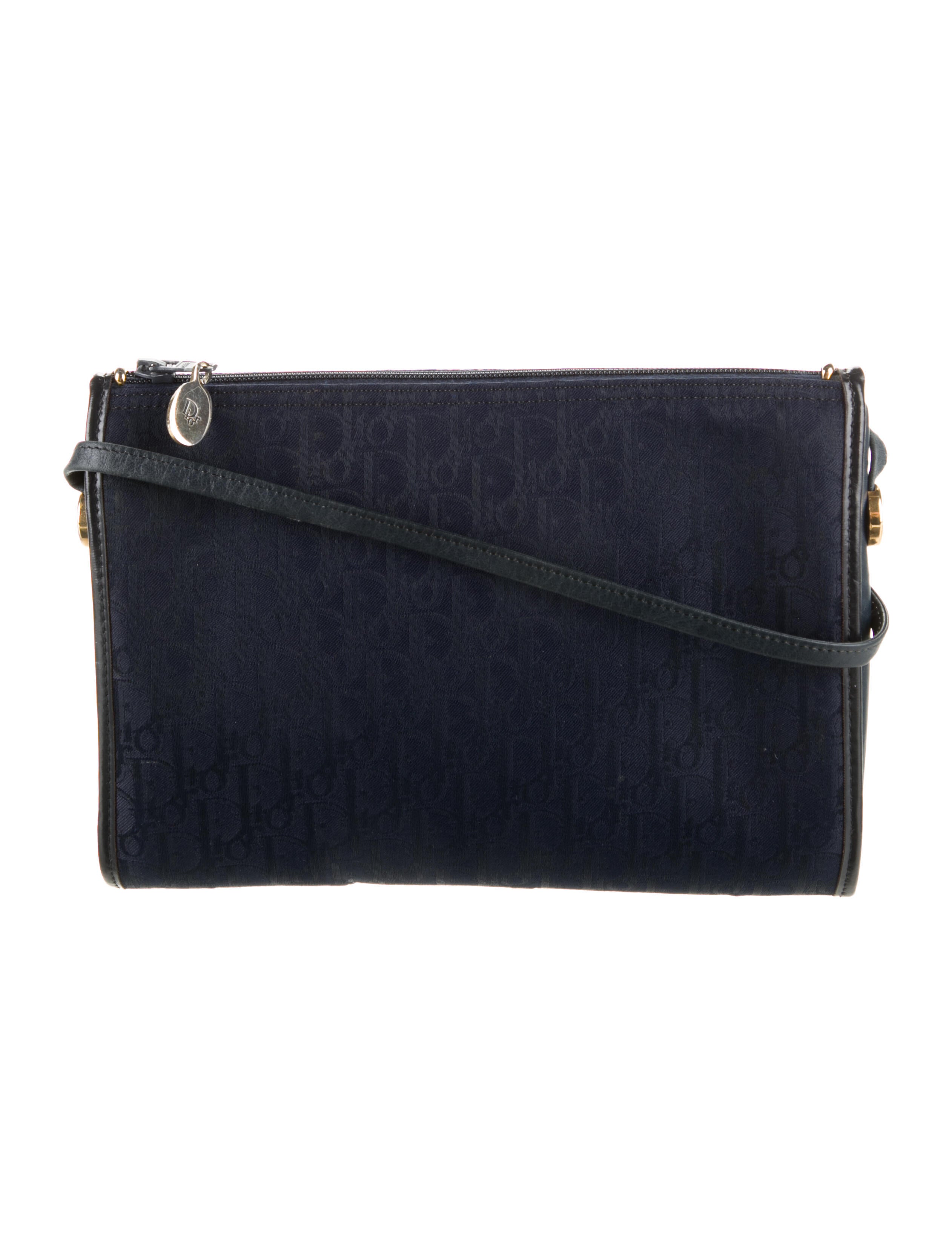 Christian Dior Vintage Diorissimo Crossbody Bag Blue Crossbody Bags