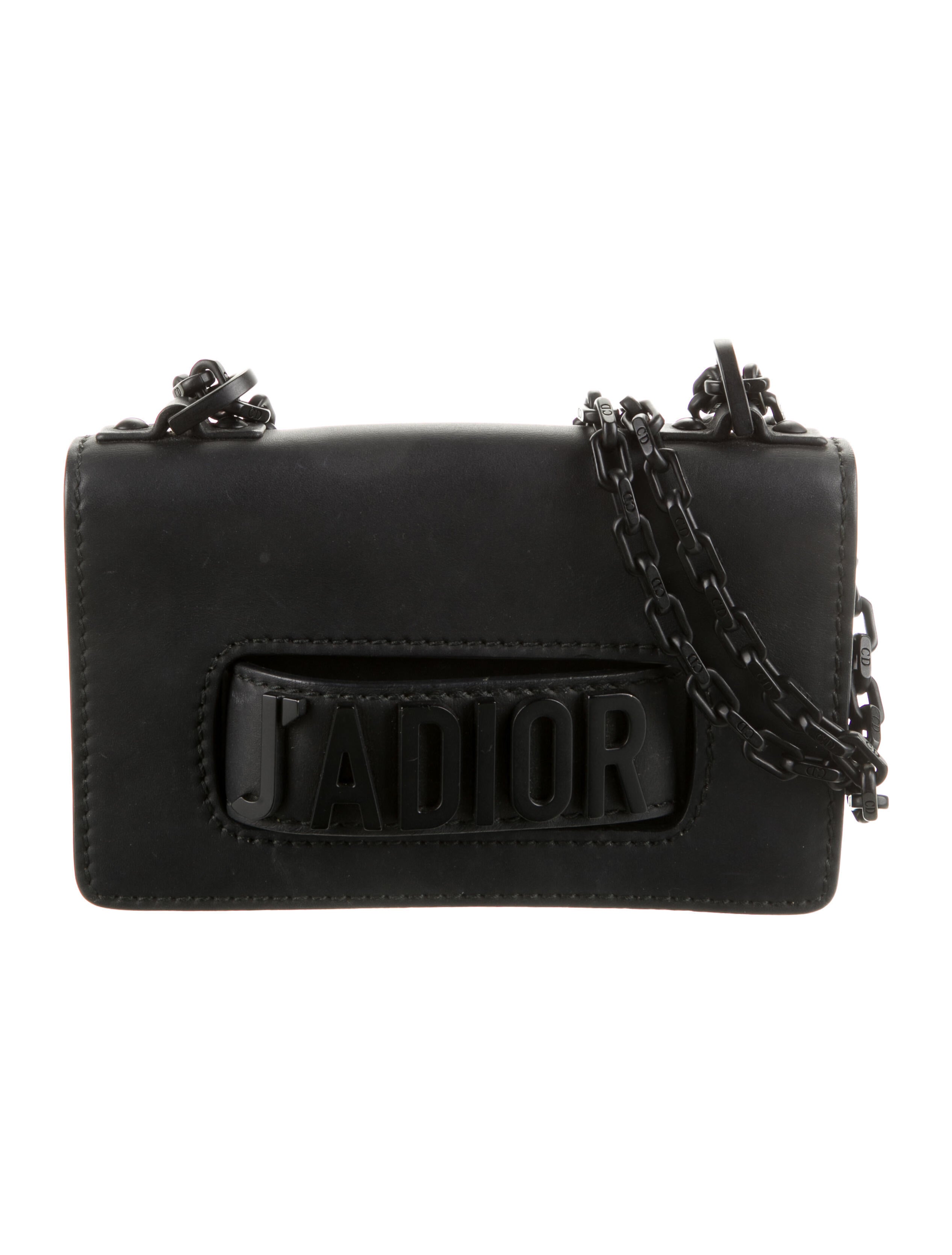 Christian Dior Mini J'Adior Chain Flap Bag Black Crossbody Bags
