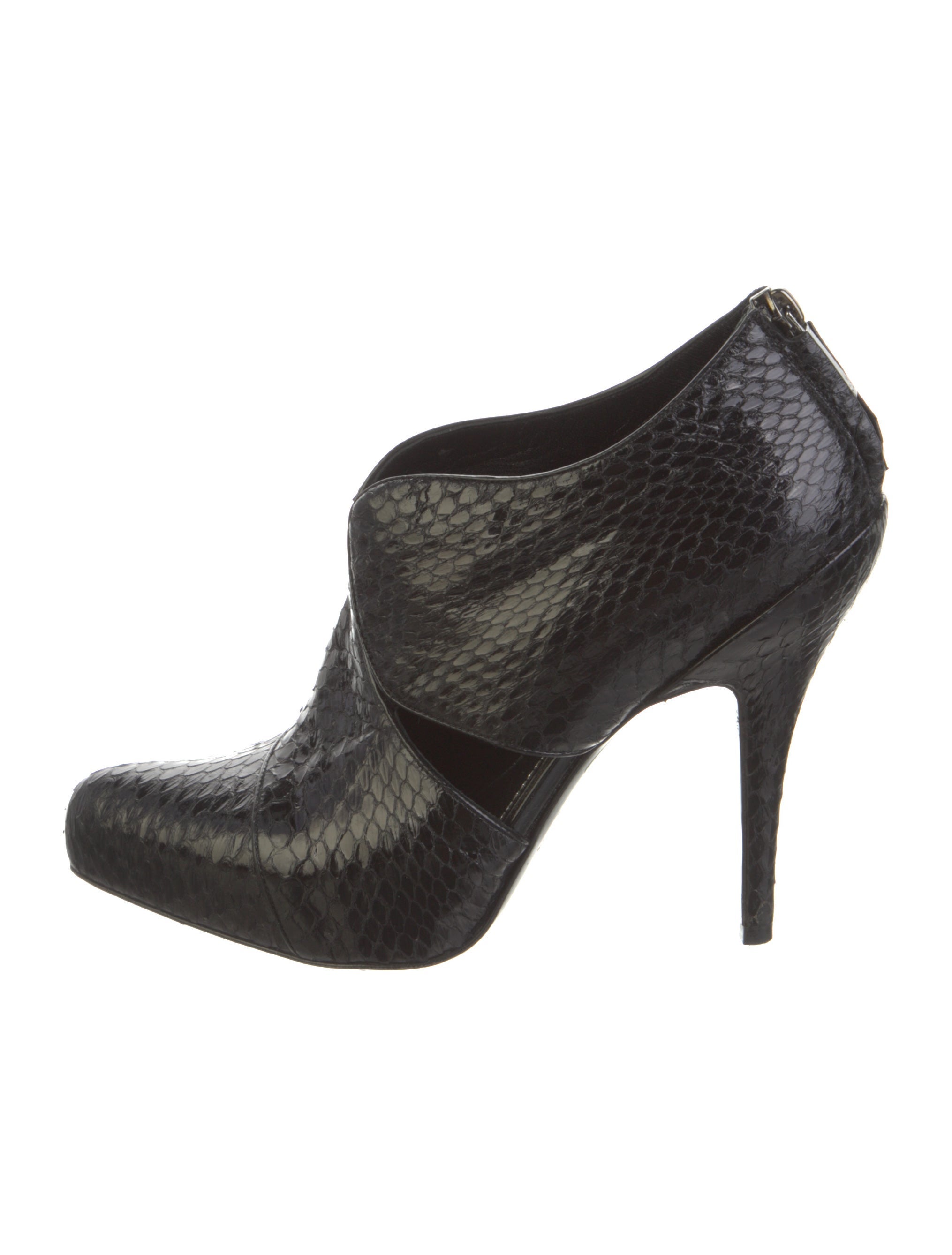 Christian Dior Python Animal Print Boots - Black Boots, Shoes ...