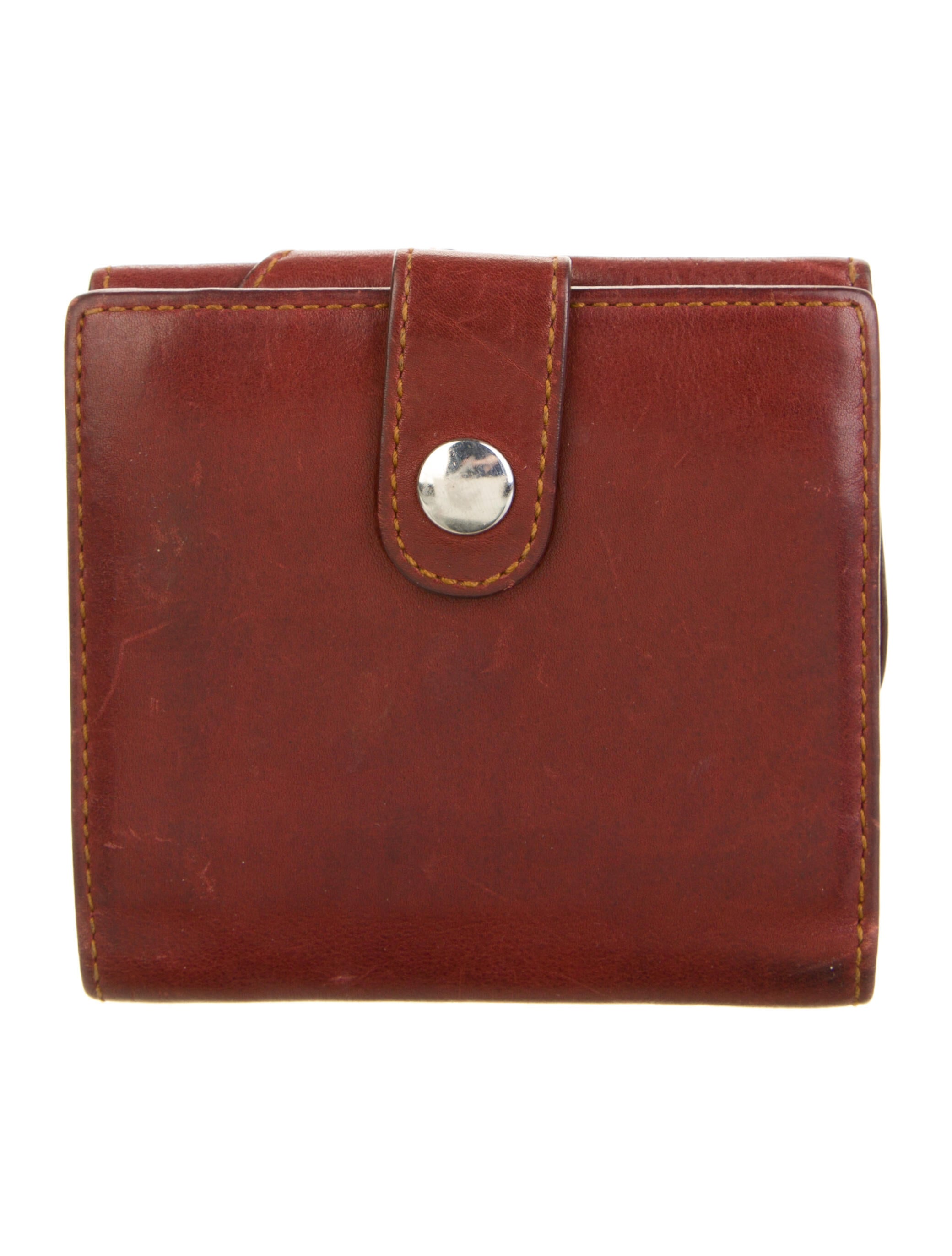 小物 Vintage Christian Dior Leather Wallet Vintage CHRISTIAN DIOR Green & Brown Leather Wallet Bifold