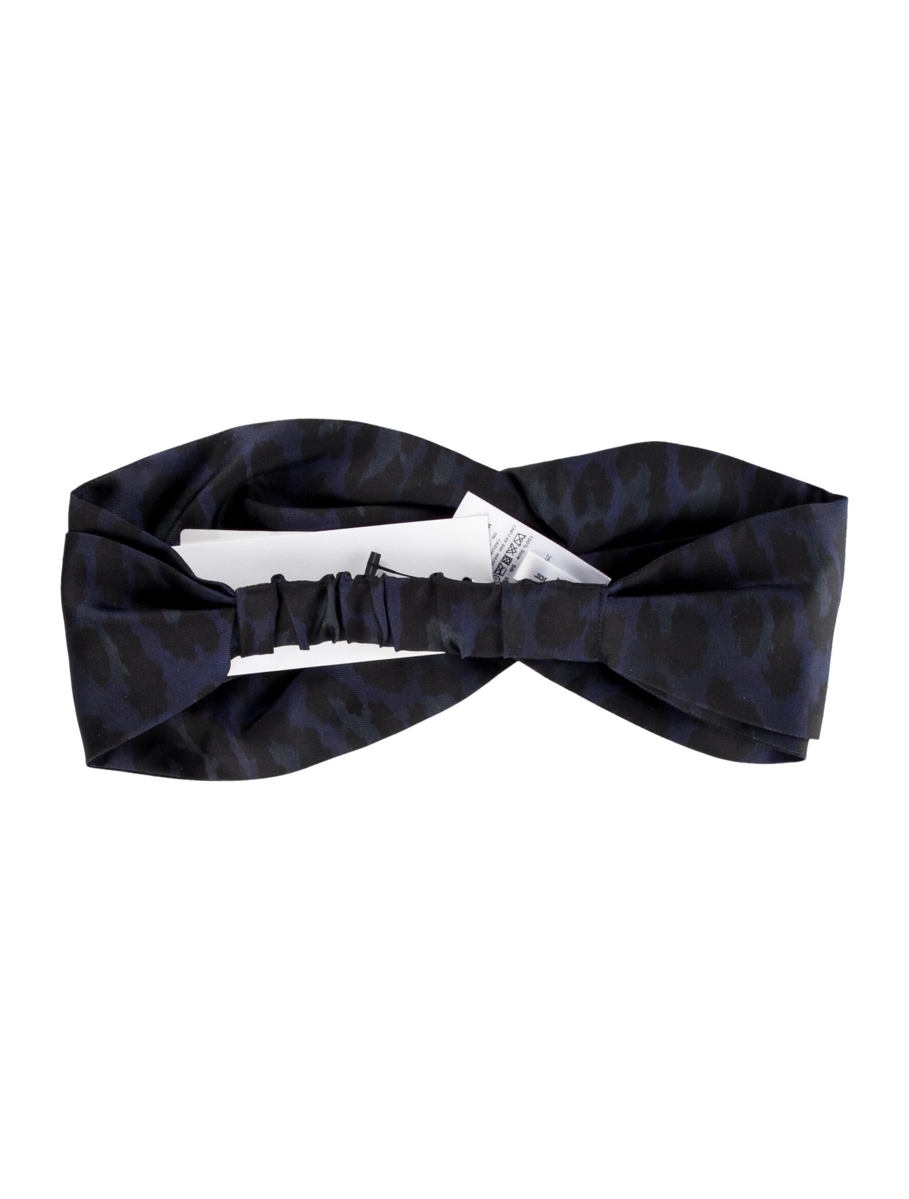 Dior Silk leopard headband NEW CHRISTIAN DIOR HEADBAND 58 25LEO155S603 LEOPARD HEADBAND  main image 3