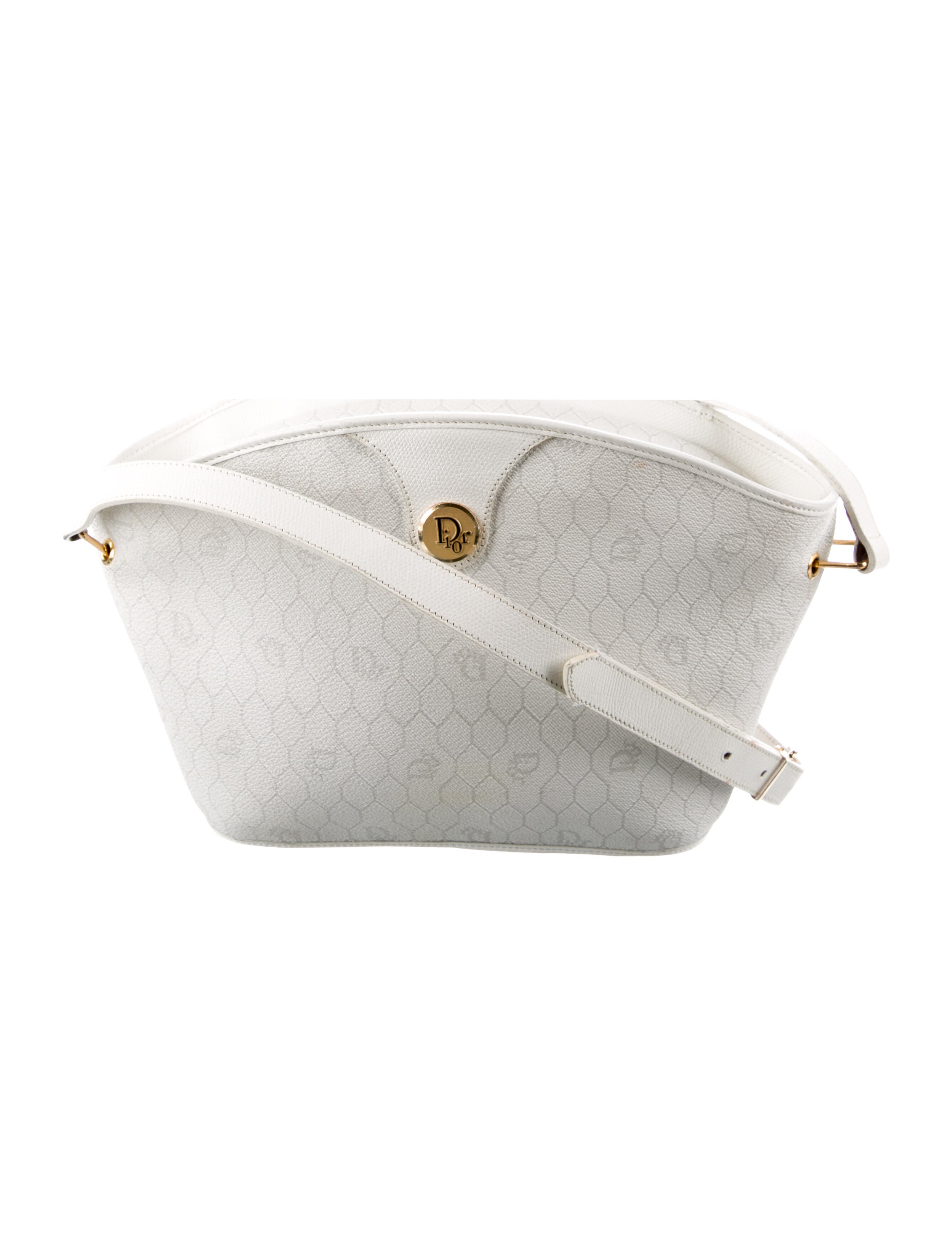 Christian Dior Vintage Diorissimo Crossbody Bag White Crossbody Bags, Handbags CHR337148