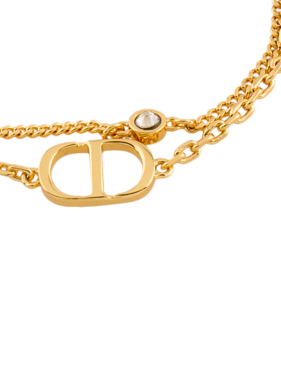 Christian Dior Crystal Petit CD Double Bracelet - Multistrand