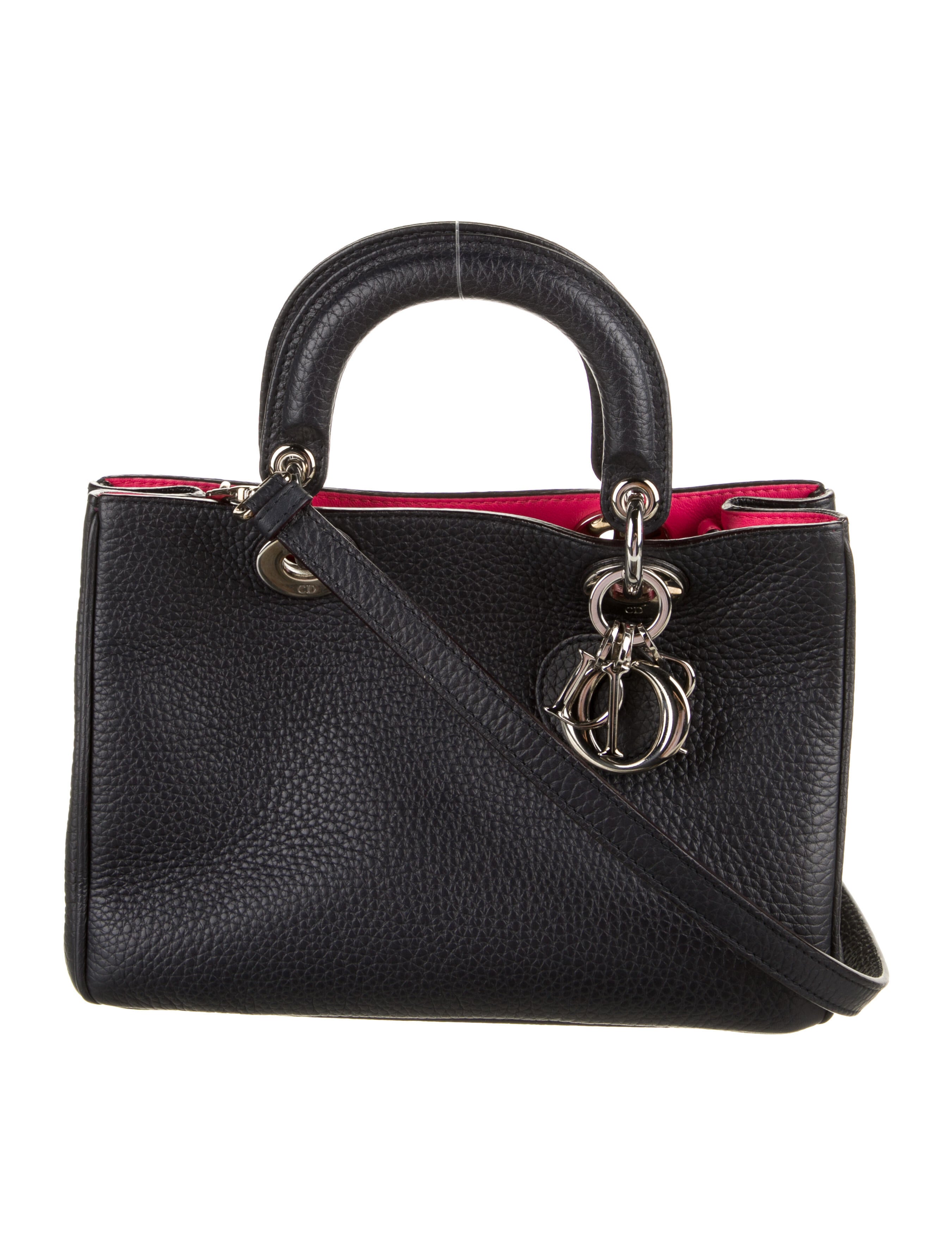 Christian Dior Mini Lizard Lady Dior Bag w/Tags Black Handle Bags