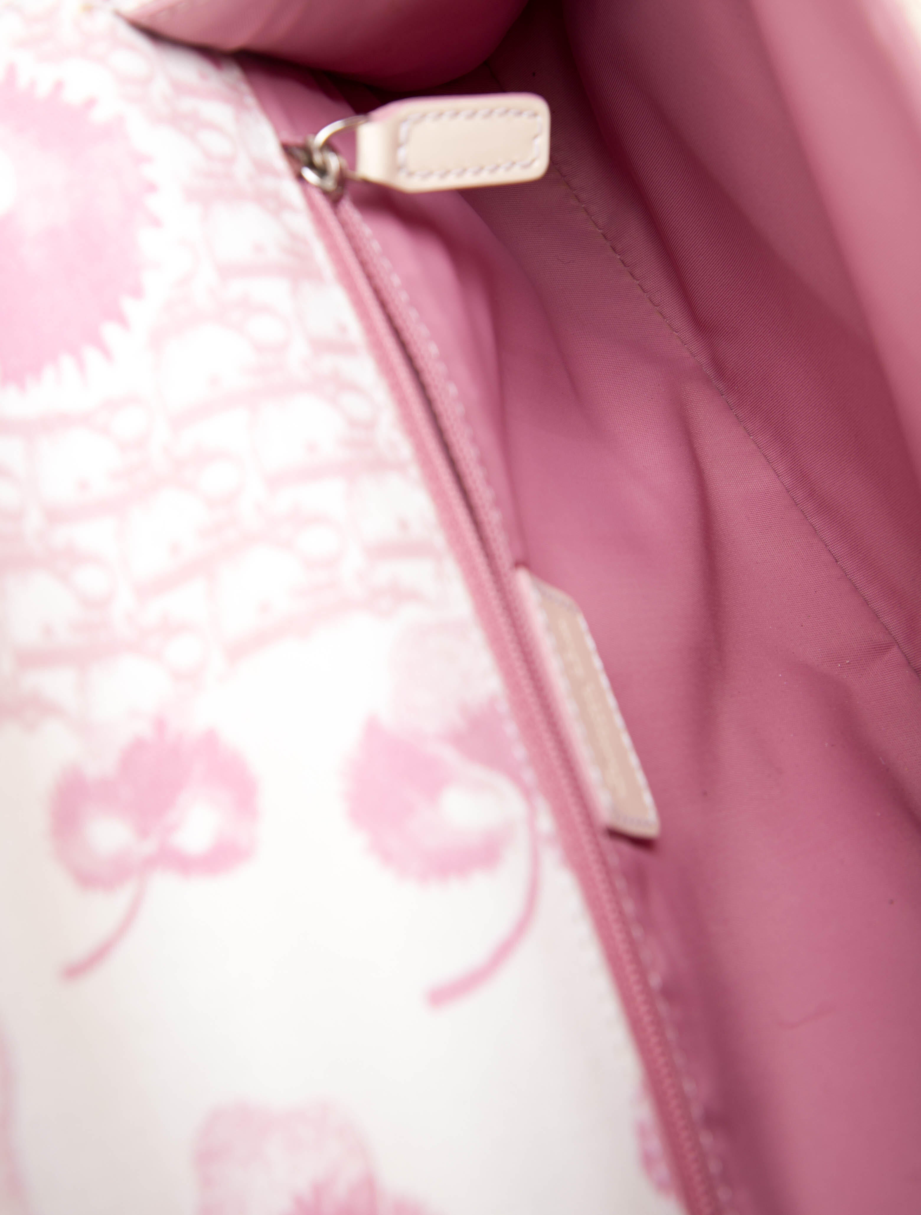 Christian Dior Vintage Cherry Blossom Girly Baguette - White