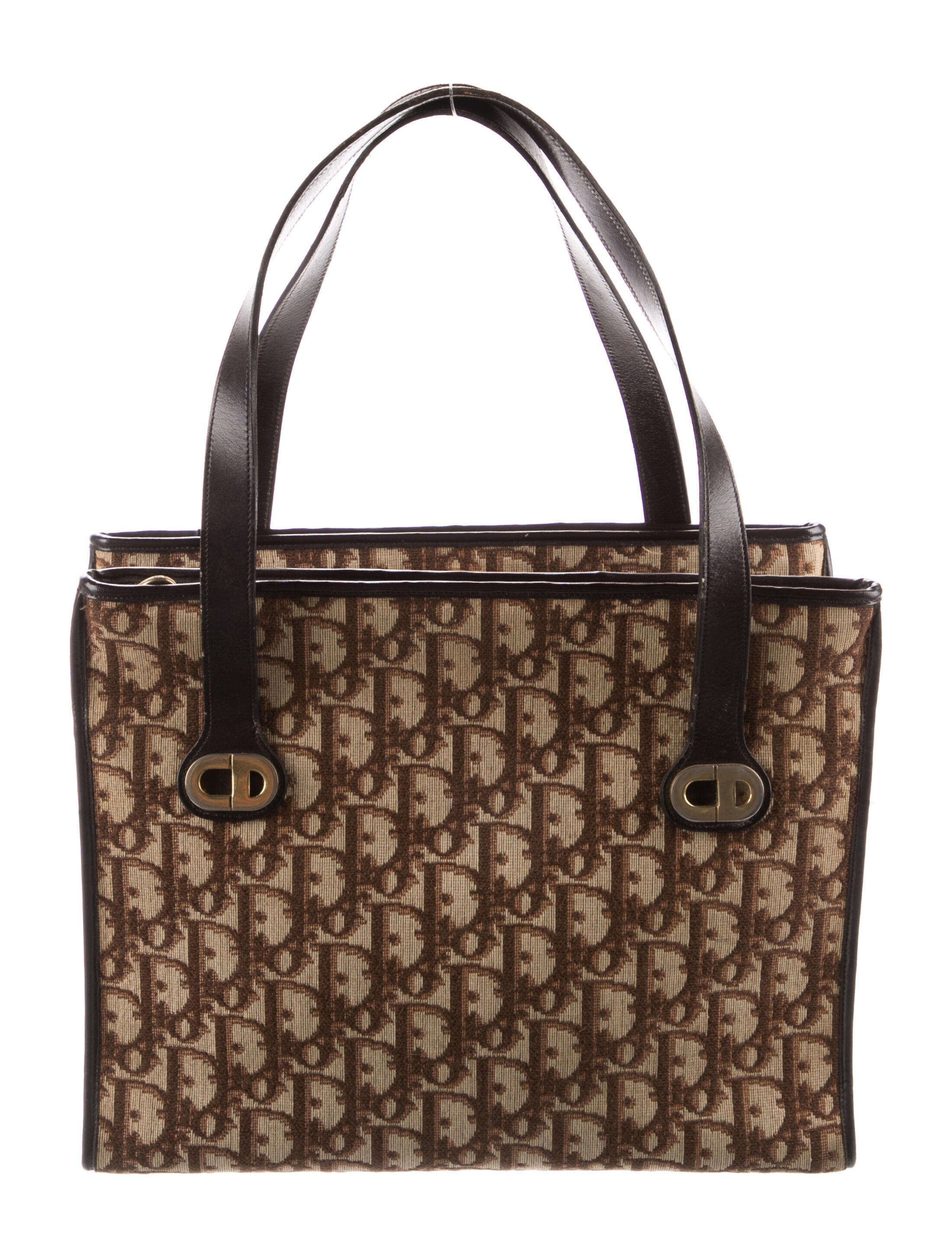 Christian Dior Vintage Diorissimo Shoulder Bag Brown Shoulder Bags