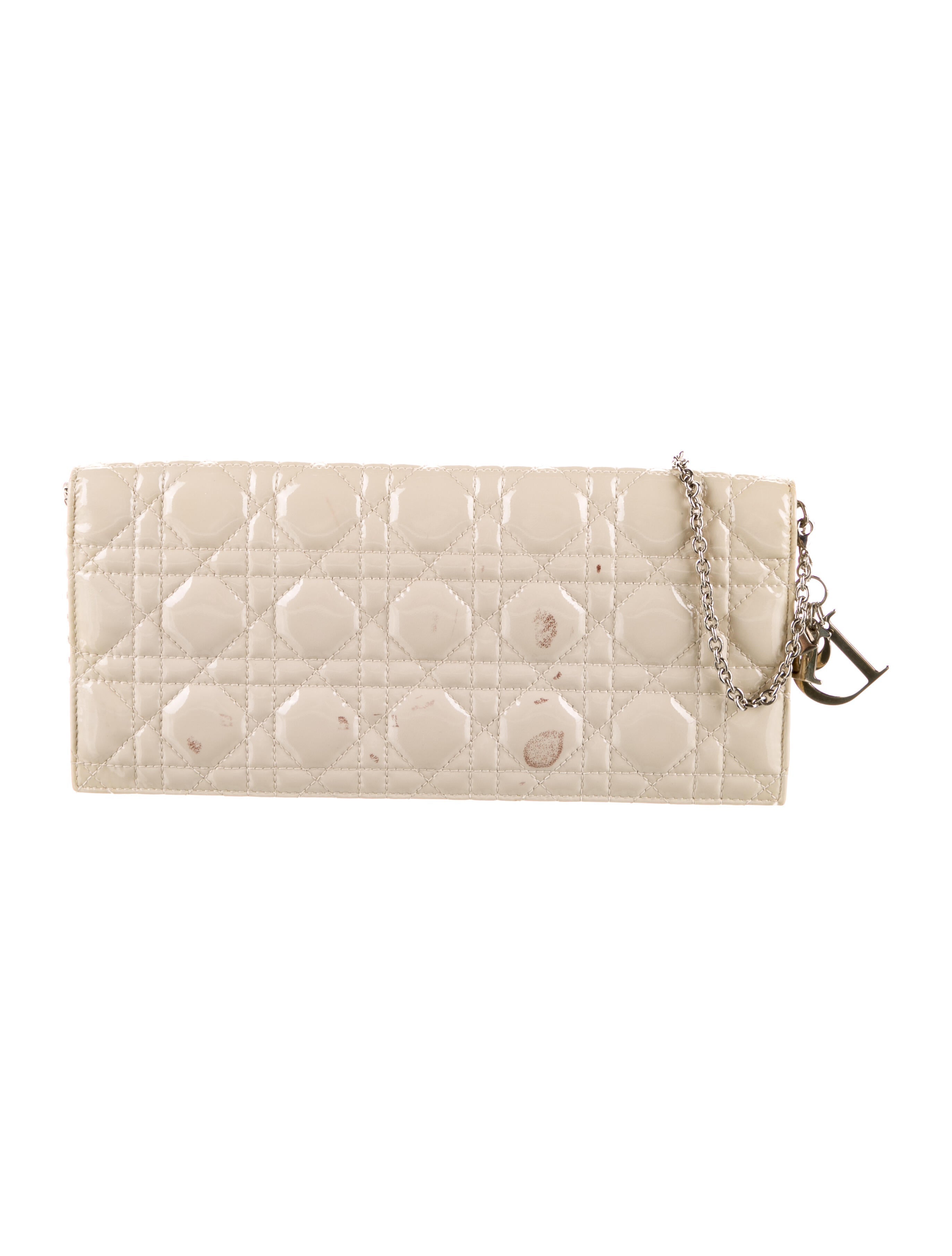 Christian Dior Miss Dior Wallet On Chain Silver Crossbody Bags