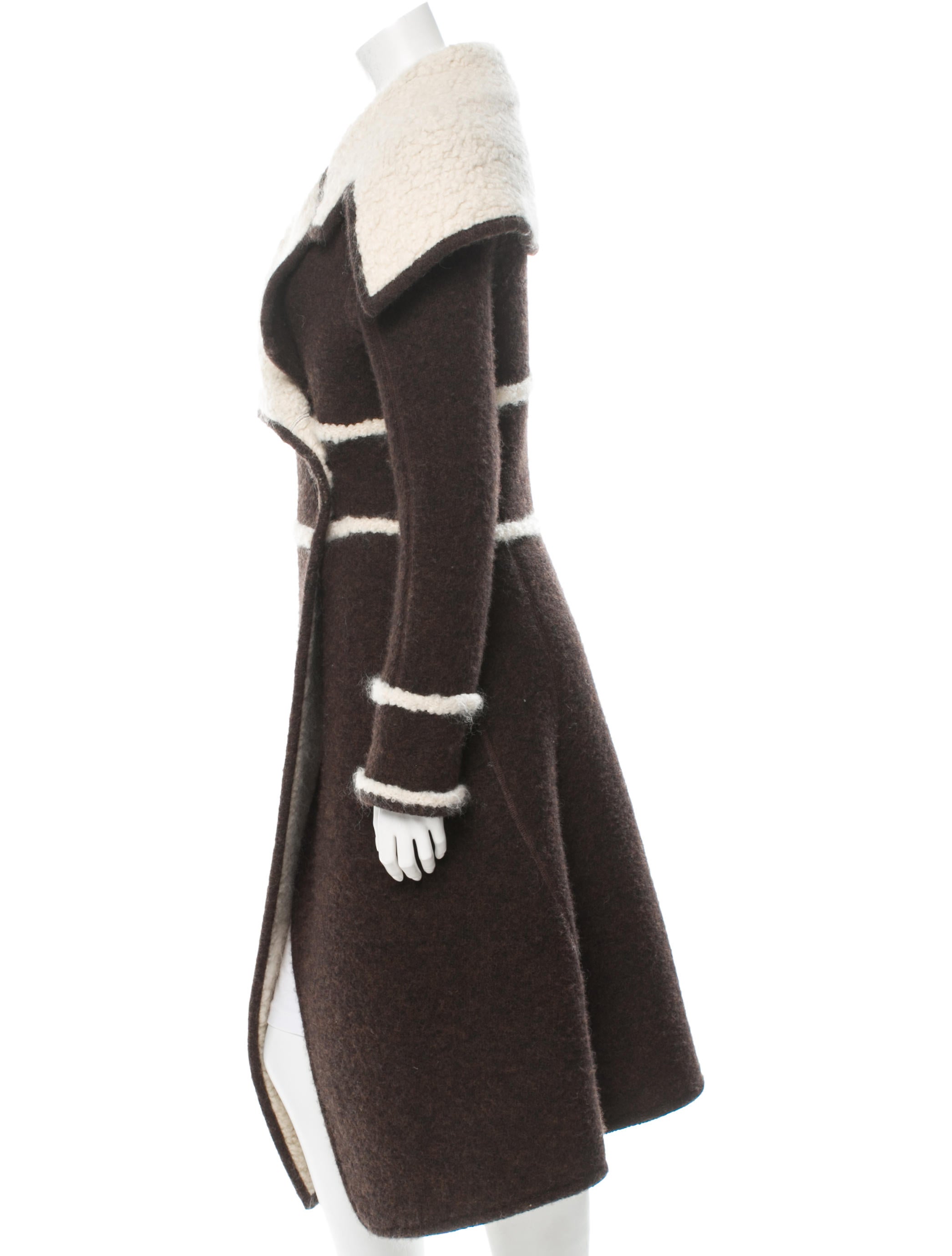 Christian Dior Shearling Coat - Brown Coats, Clothing - CHR34307