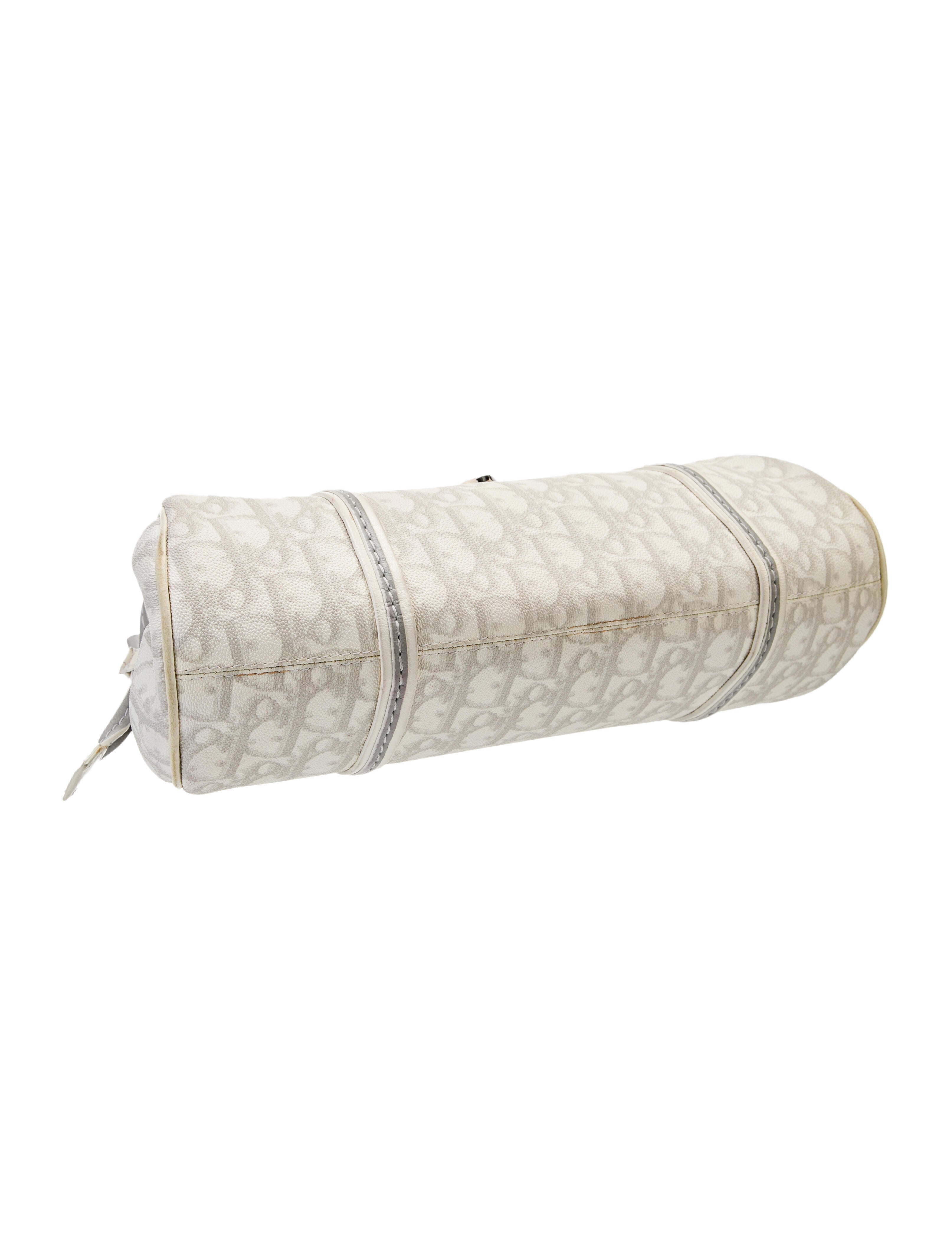 Christian Dior Diorissimo Romantique Heart Trotter Bag - White