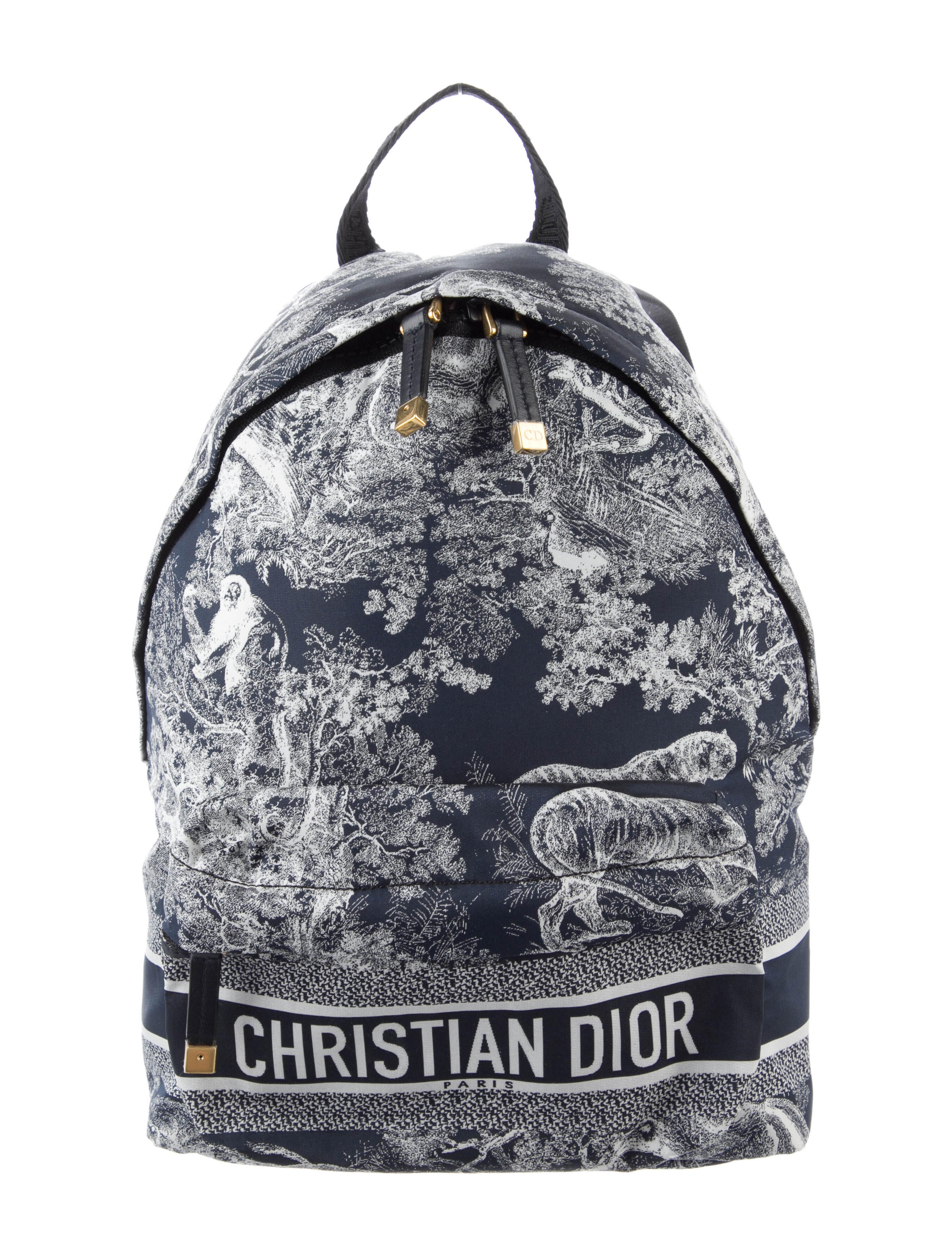 Christian Dior Small Nylon Technical Toile De Jouy Diortravel Backpack