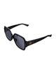 Christian Dior Cannage Pattern Square Sunglasses