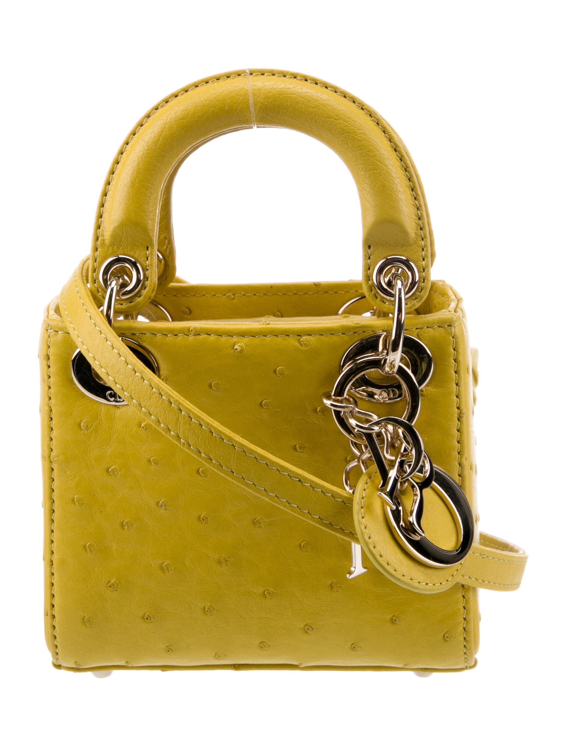 Christian Dior Mini Karung Lady Dior Bag Metallic Mini Bags, Handbags