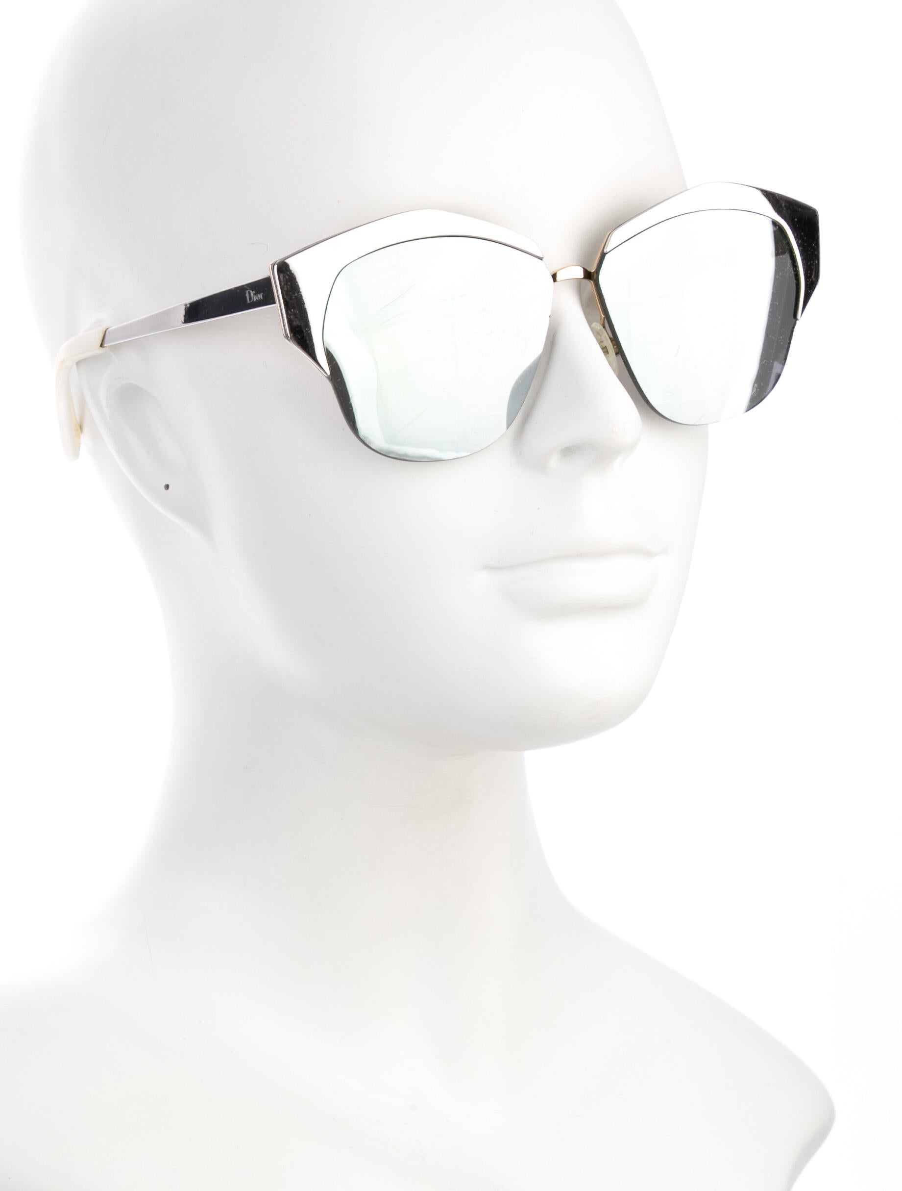 Christian Dior Cat-Eye Mirrored Sunglasses