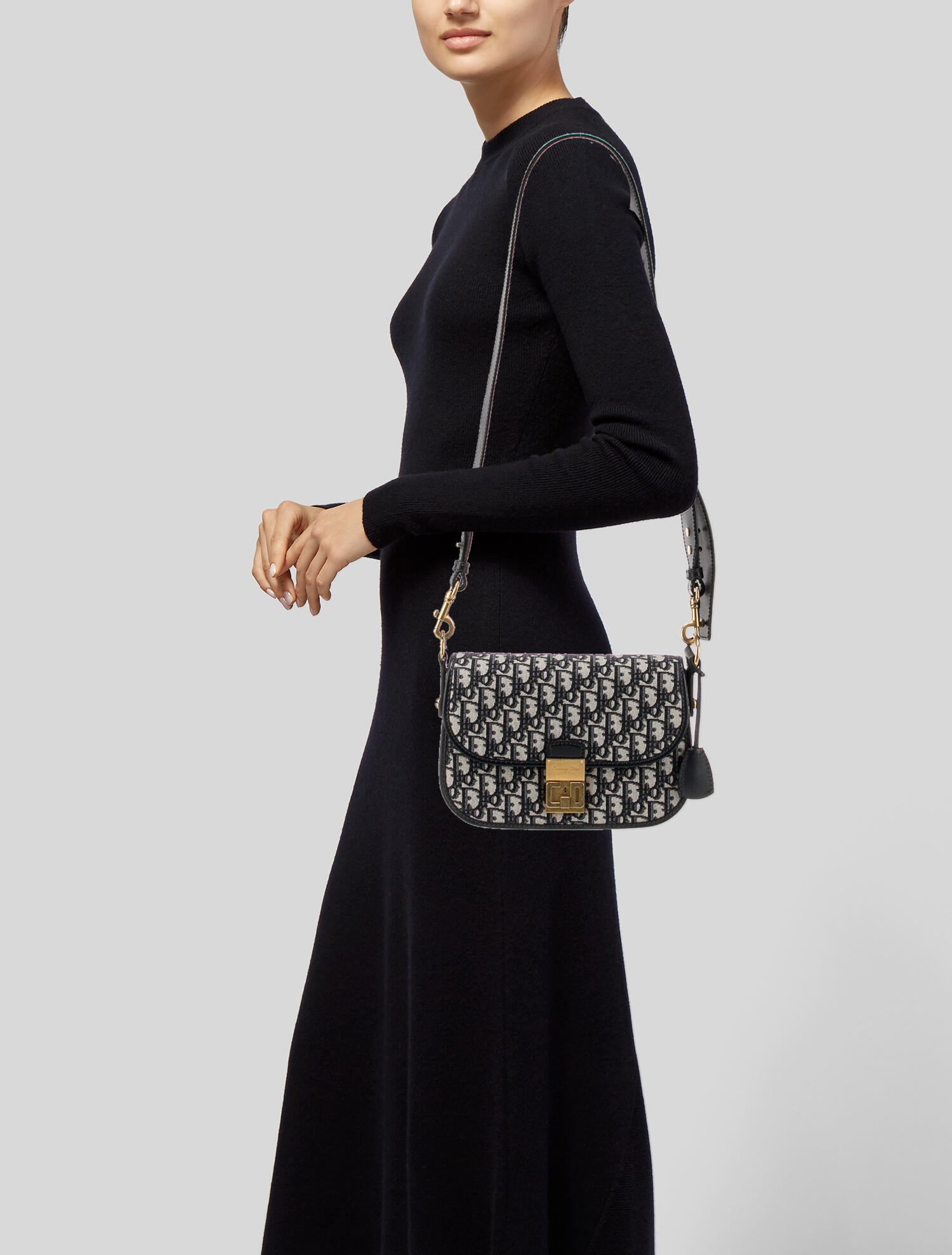 Christian Dior Oblique Flap Crossbody Bag - Blue Crossbody Bags