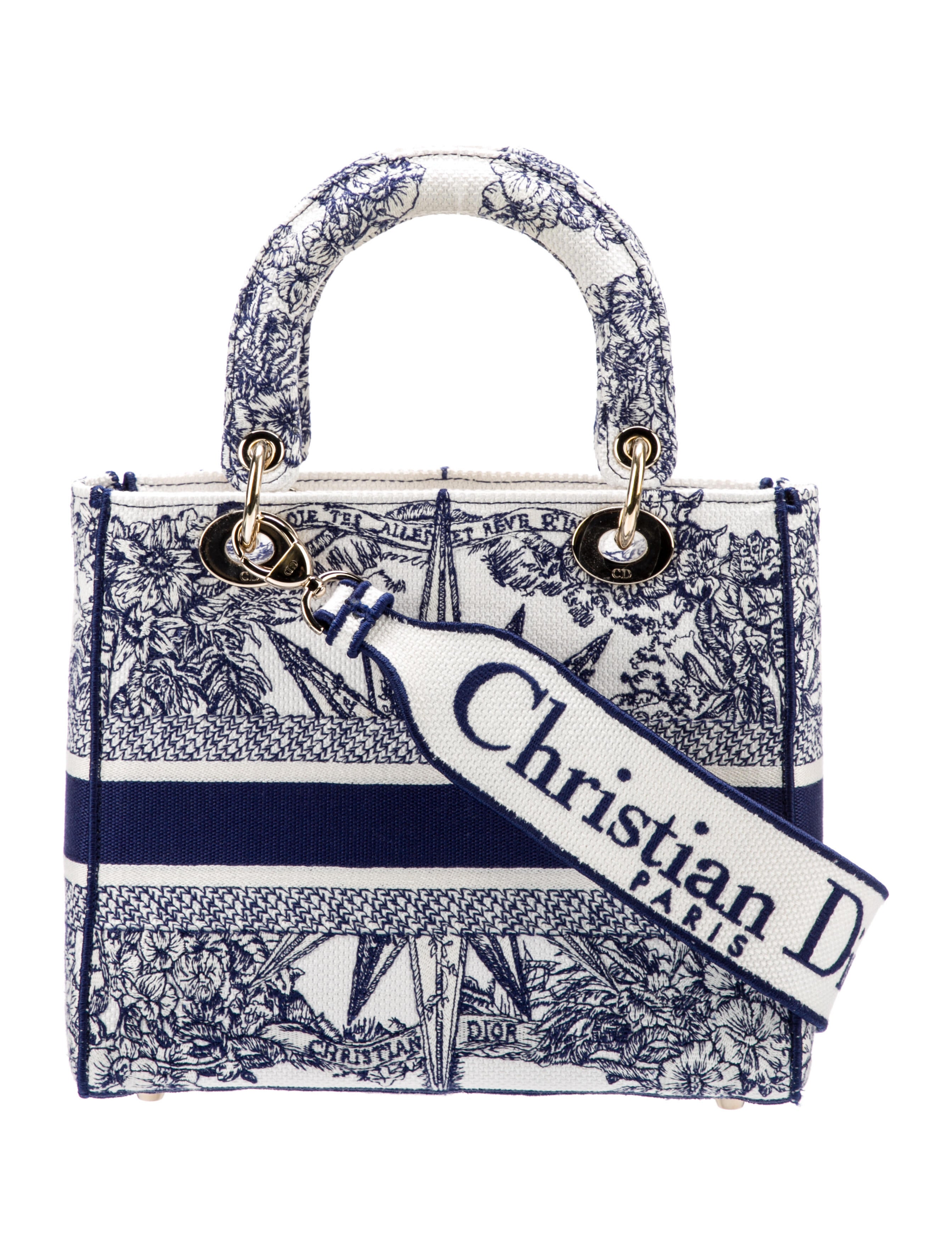 Christian Dior 2022 Medium Rêve d'Infini Lady D-Lite Bag - Blue