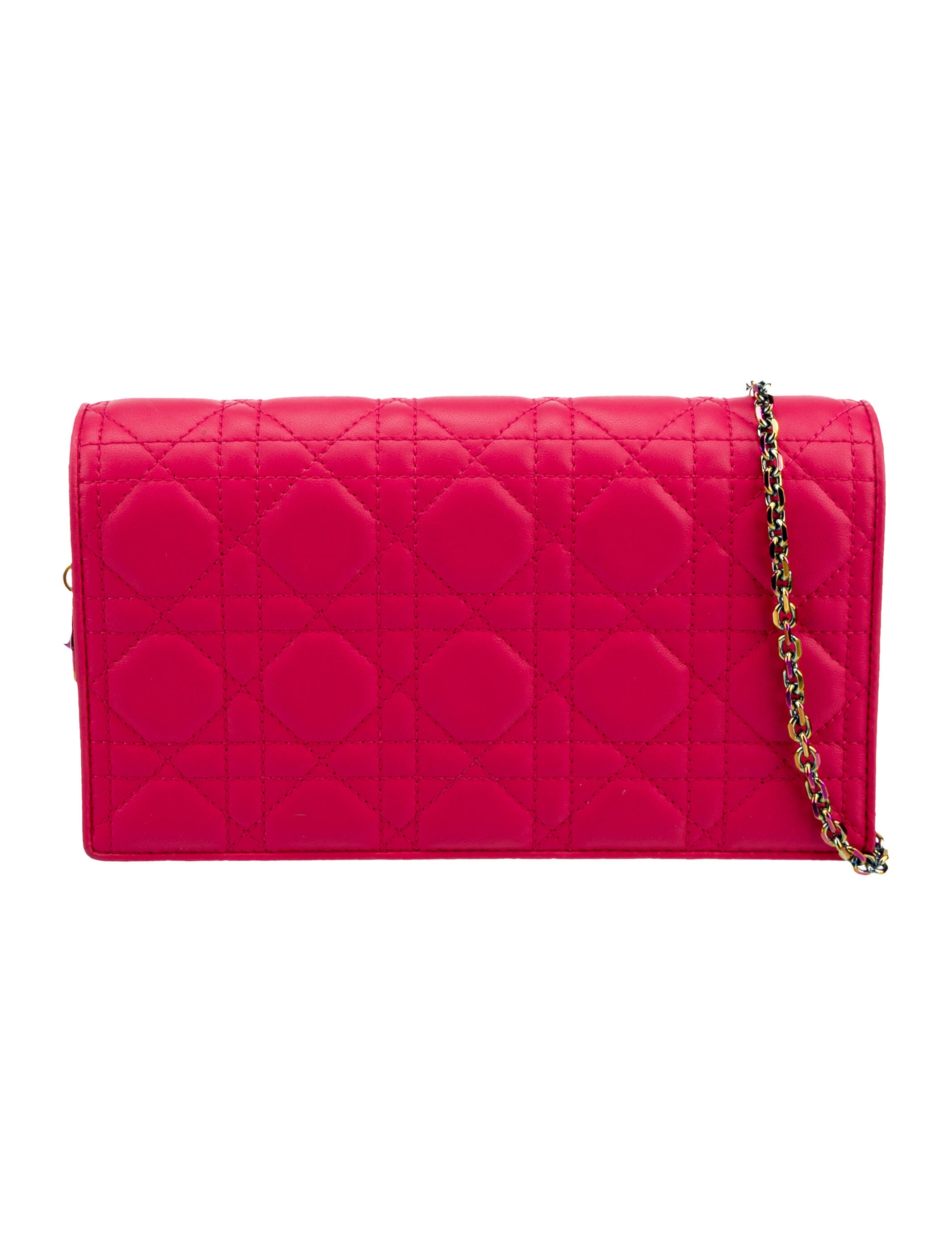 Christian Dior 2022 Lady Dior Pouch Pink Crossbody Bags, Handbags
