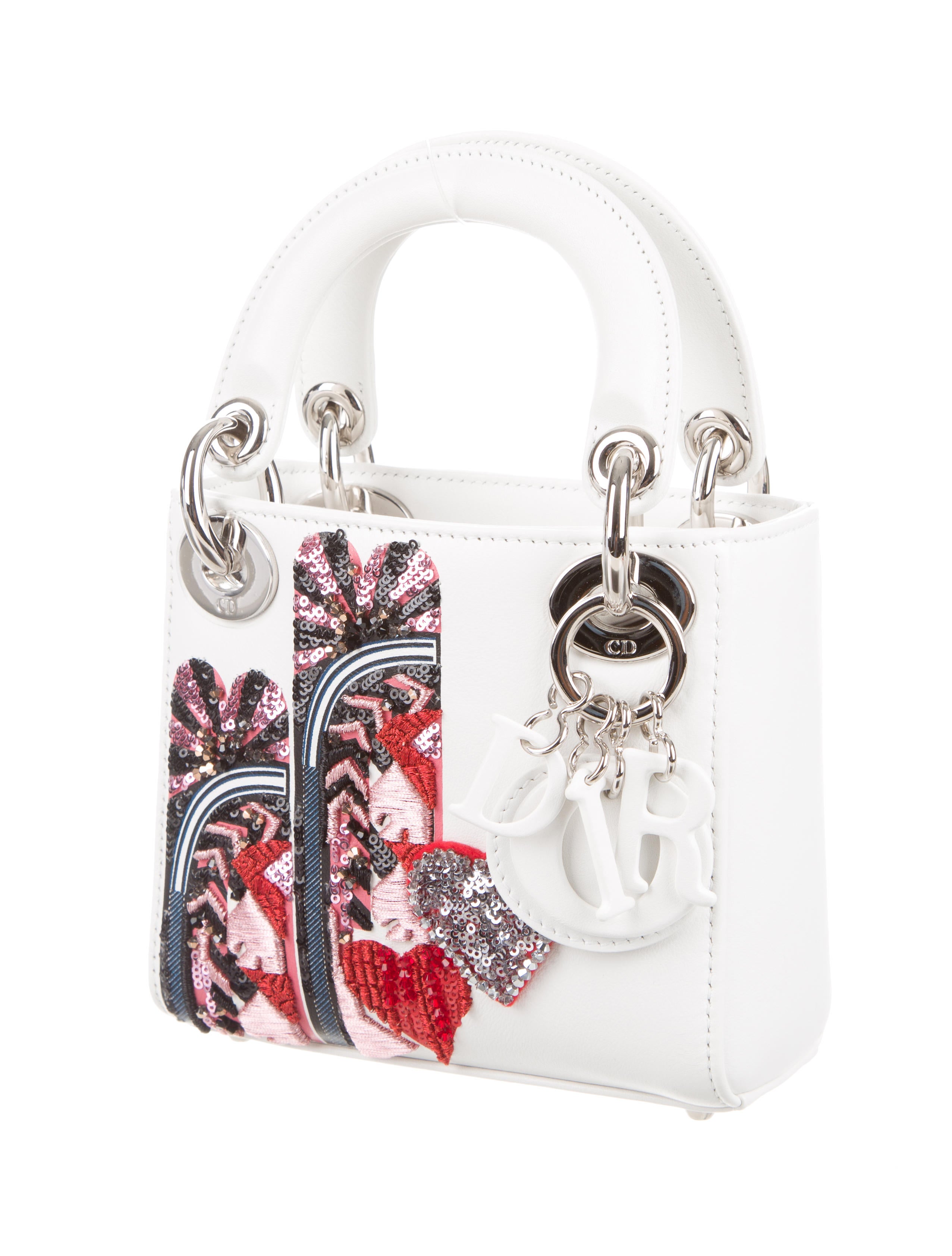 Christian Dior SequinAccented Micro Lady Dior Bag Handbags