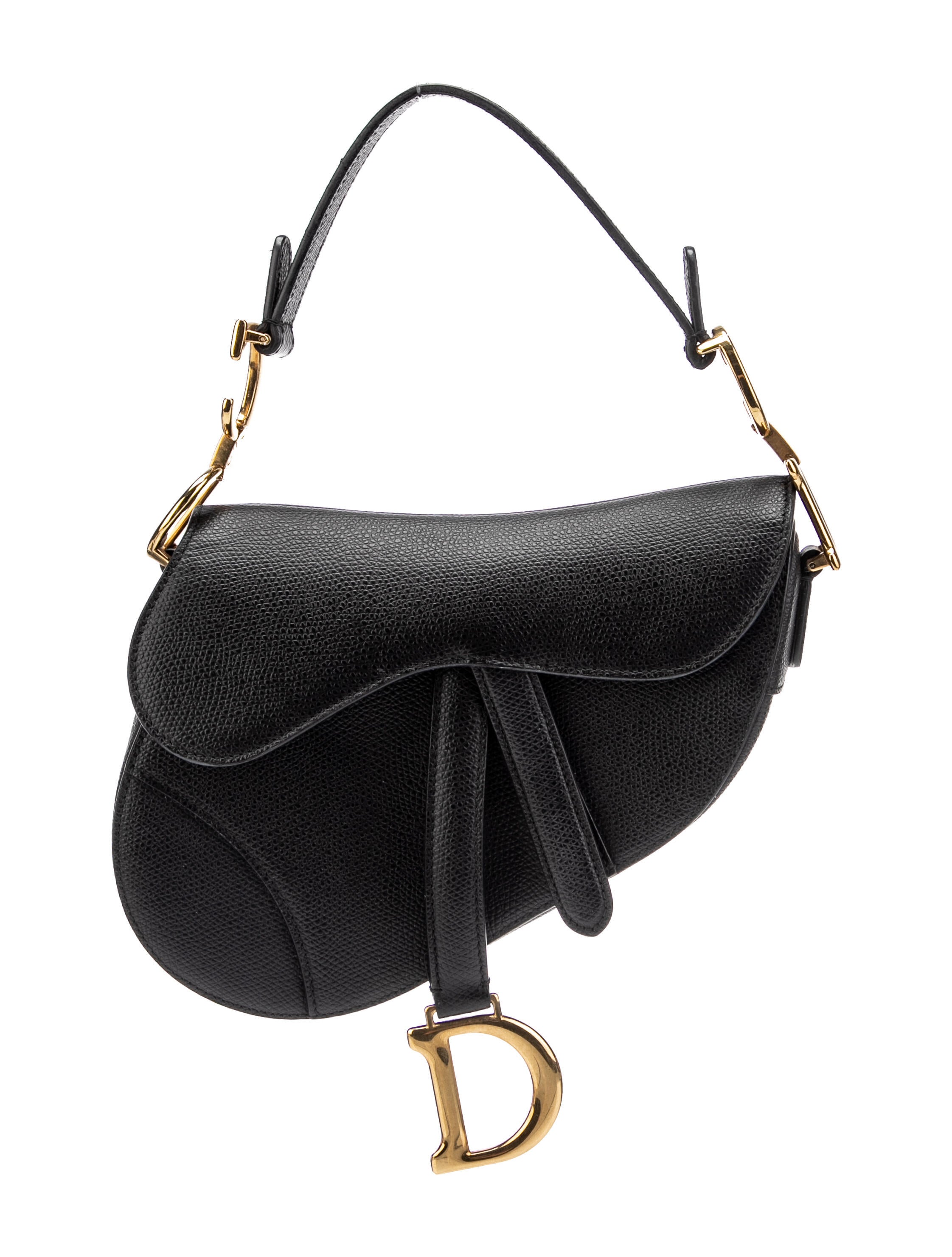 Christian Dior Mini Saddle Bag Black Handle Bags, Handbags