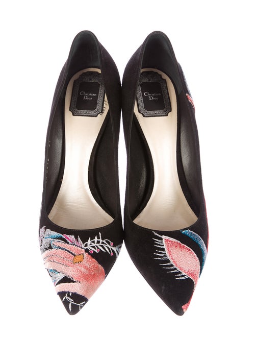 Christian Dior Embroidered Pumps Shoes CHR35181 The RealReal