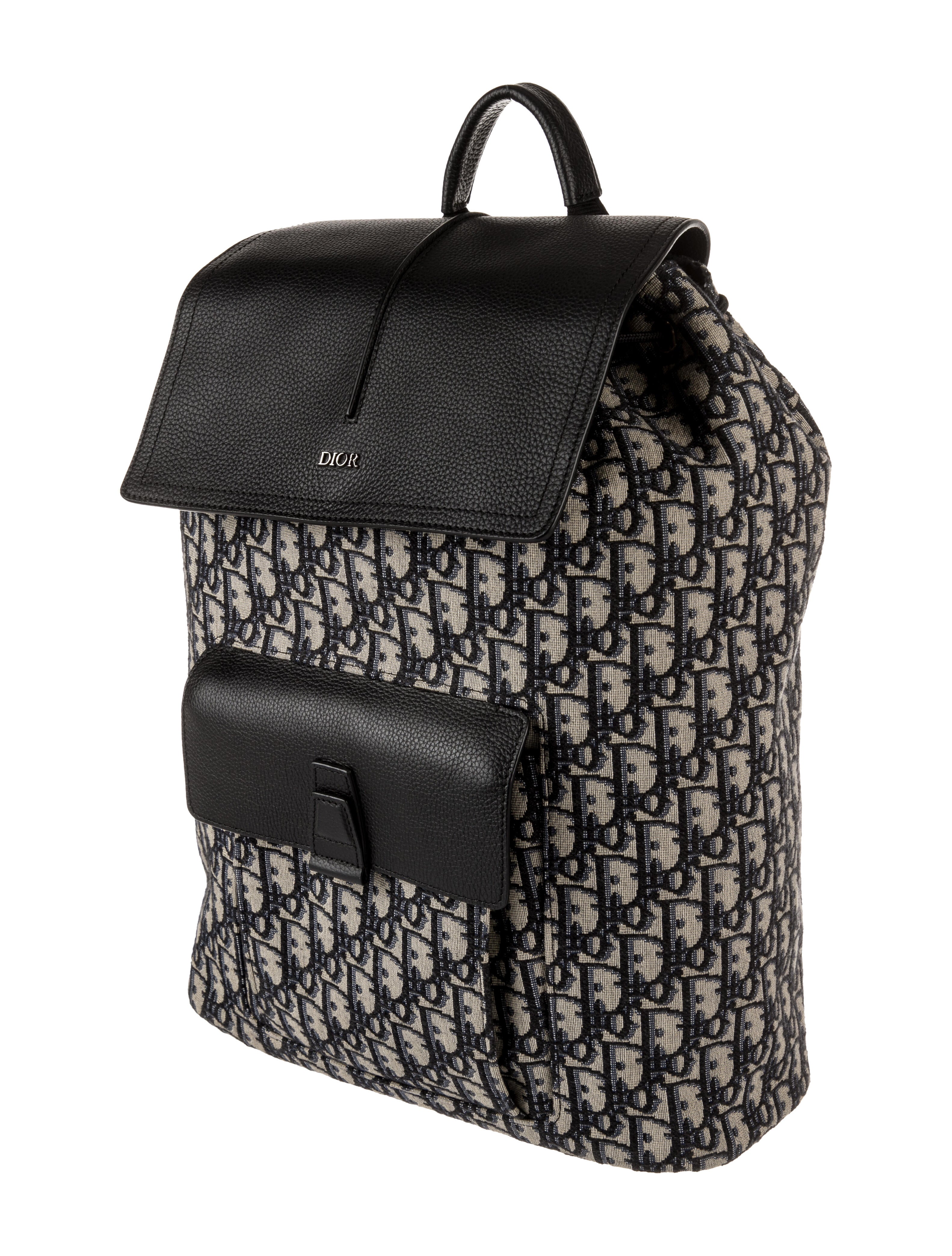 Christian Dior Oblique Motion Backpack Blue Backpacks, Bags