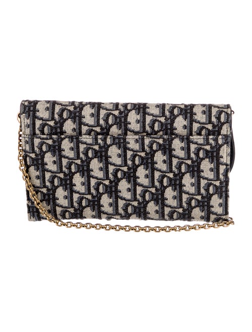 Christian Dior Oblique Saddle Pouch w/ Chain