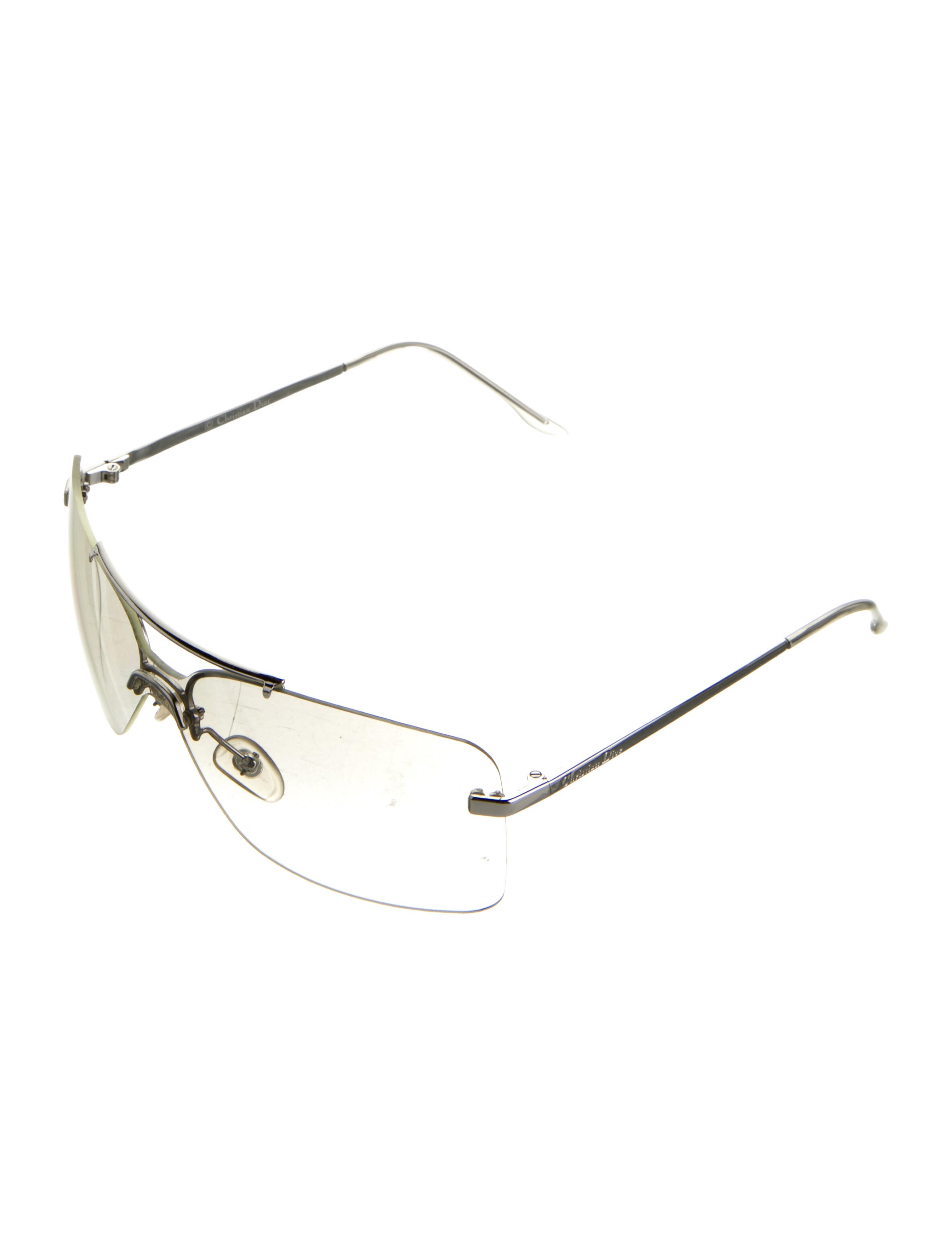 クリスチャンディオール MINI MOTARD 29G シールド サングラス Christian Dior Mini Motard Shield Sunglasses - Metallic Sunglasses