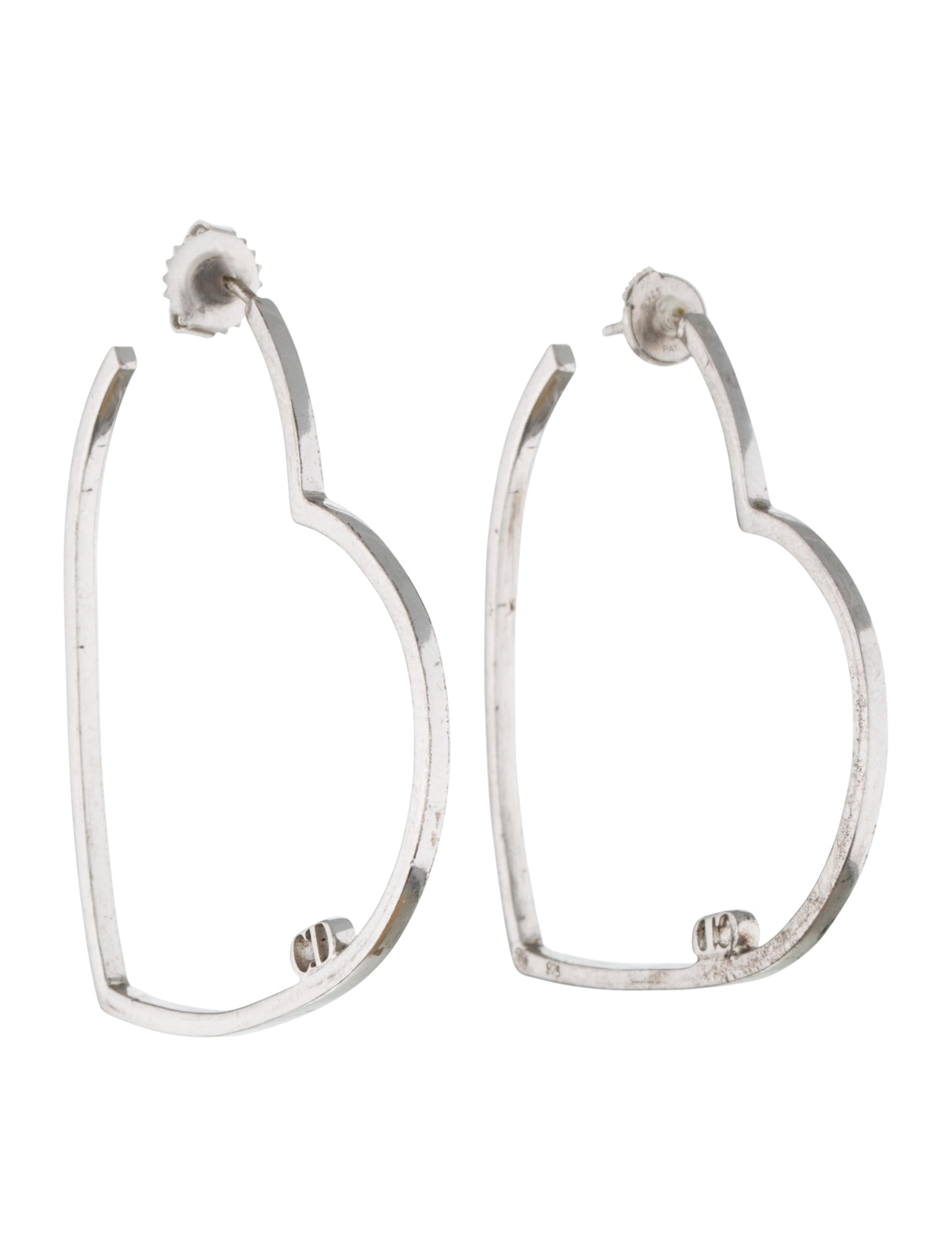 Christian Dior Heart Hoop Earrings Earrings CHR36296 The RealReal