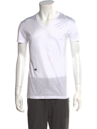 Dior Homme Bee Accent V-Neck T-Shirt