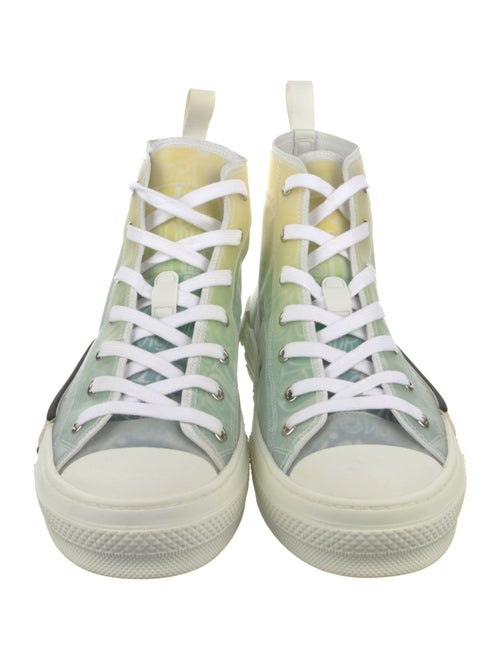 DIOR MEN B23 'Dior and Shawn Print - Yellow Green' Sneakers