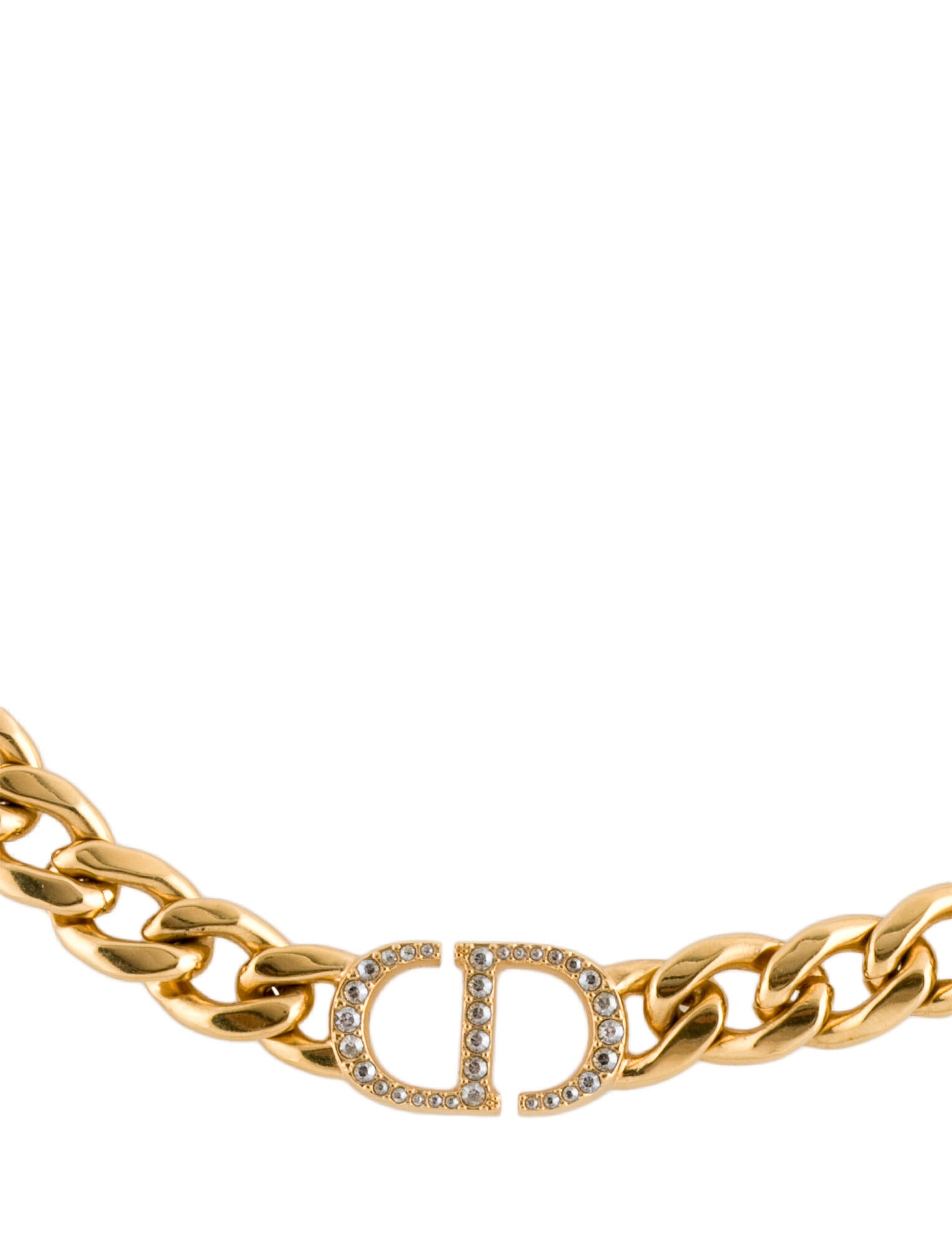 Christian Dior 30 Montaigne Choker Necklace GoldPlated Choker