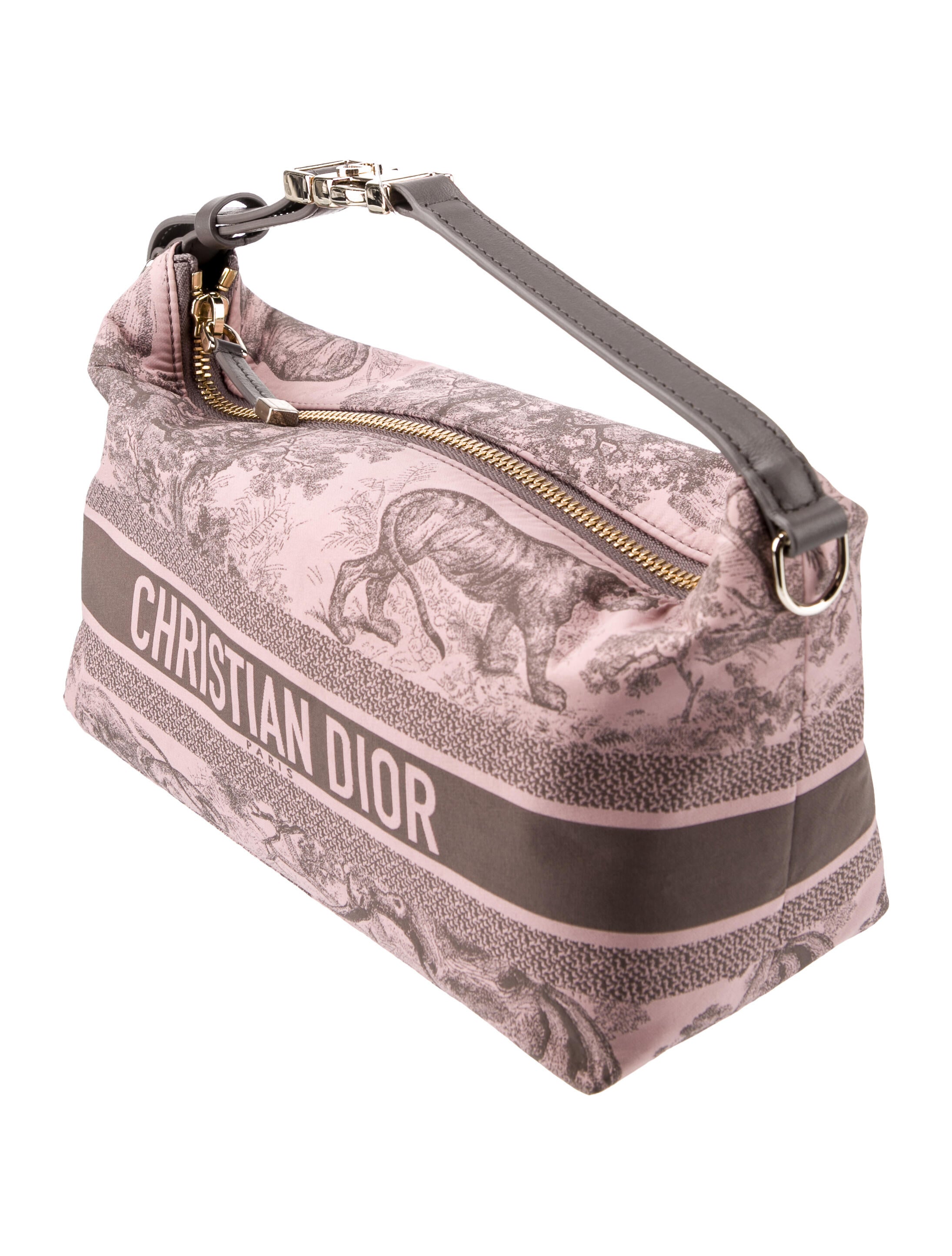 Christian Dior 2023 Medium DiorTravel Nomad Pouch - Pink Handle