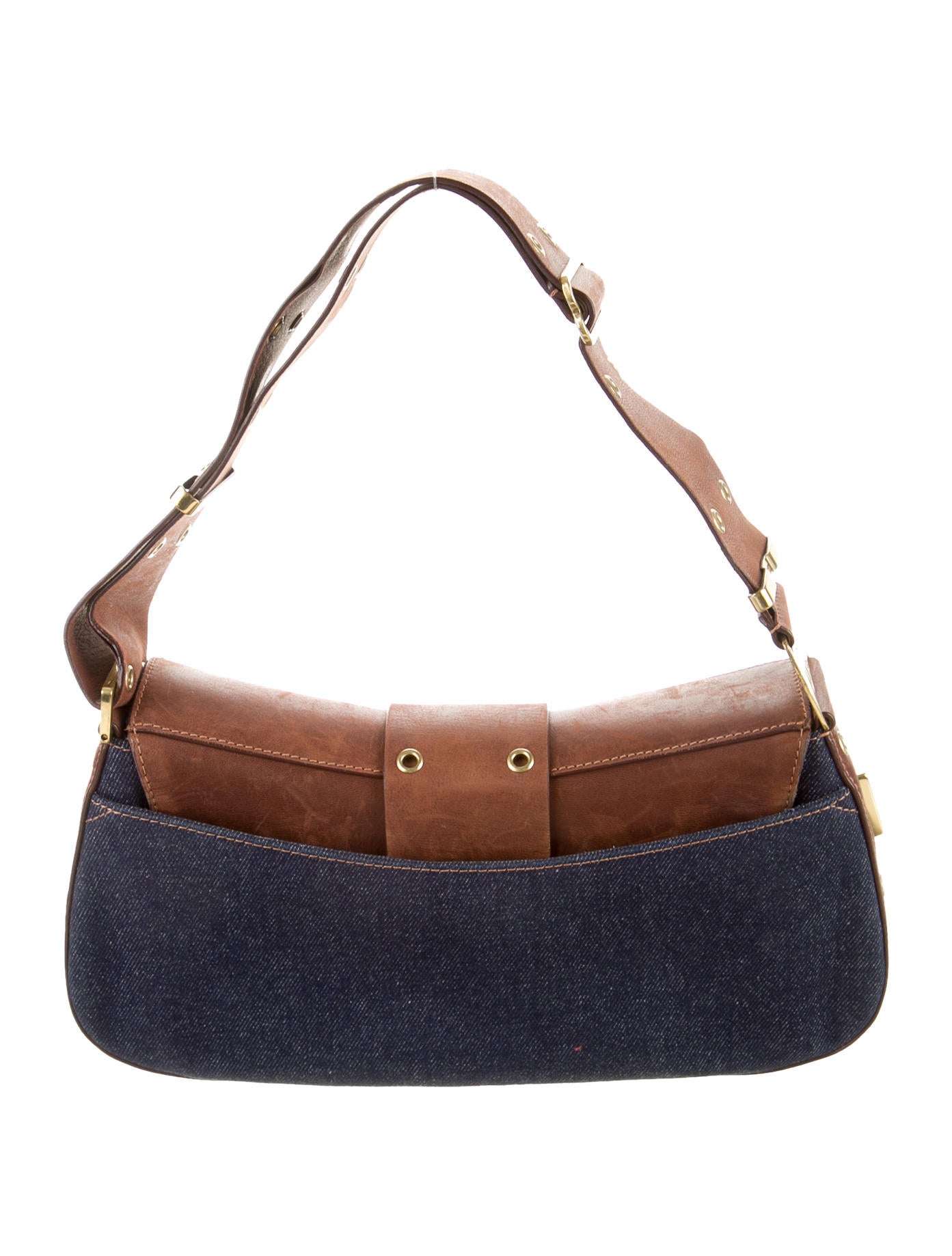 Christian Dior Denim Street Chic Columbus Bag - Blue Shoulder Bags
