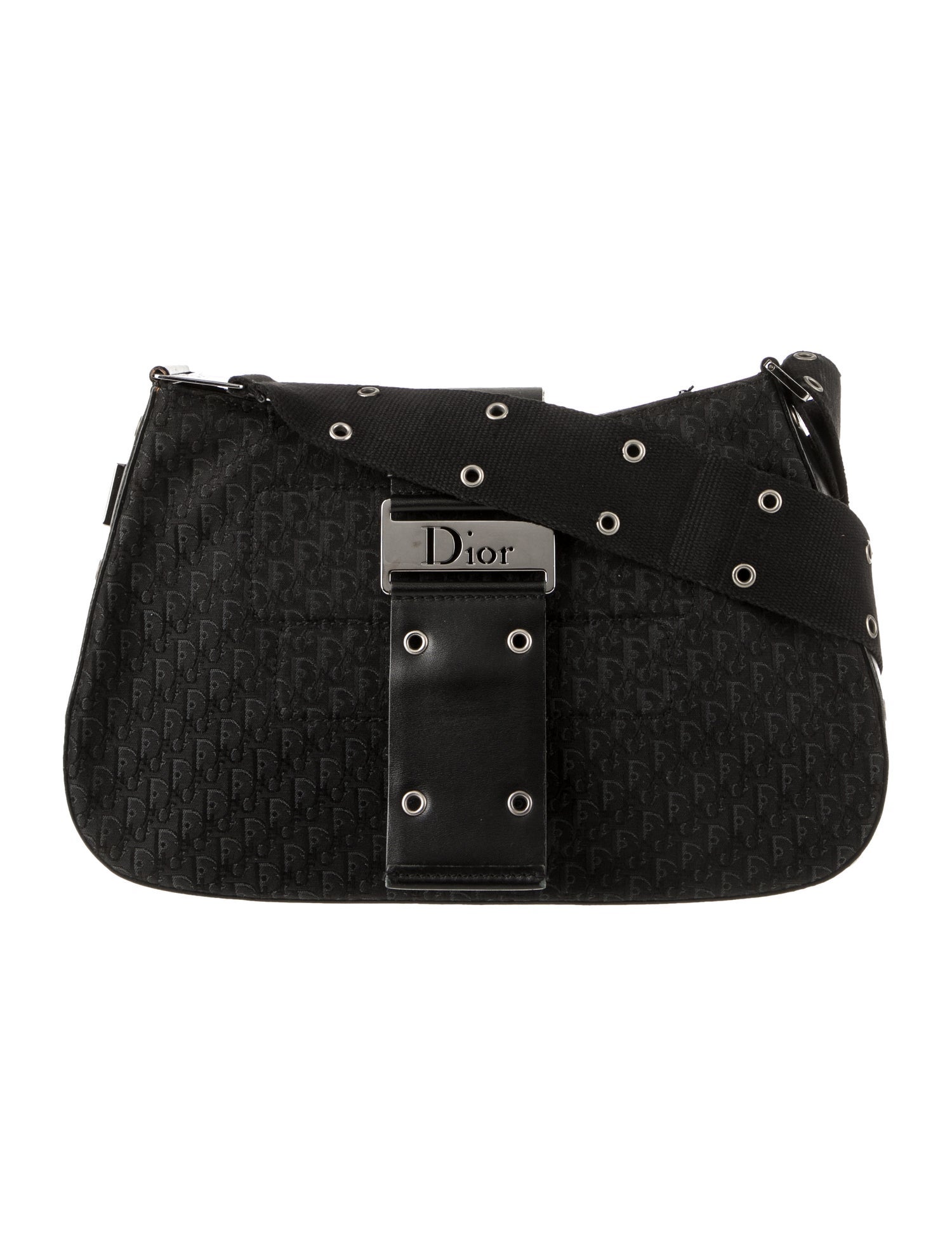 Christian Dior Diorissimo Street Chic Shoulder Bag Black Shoulder