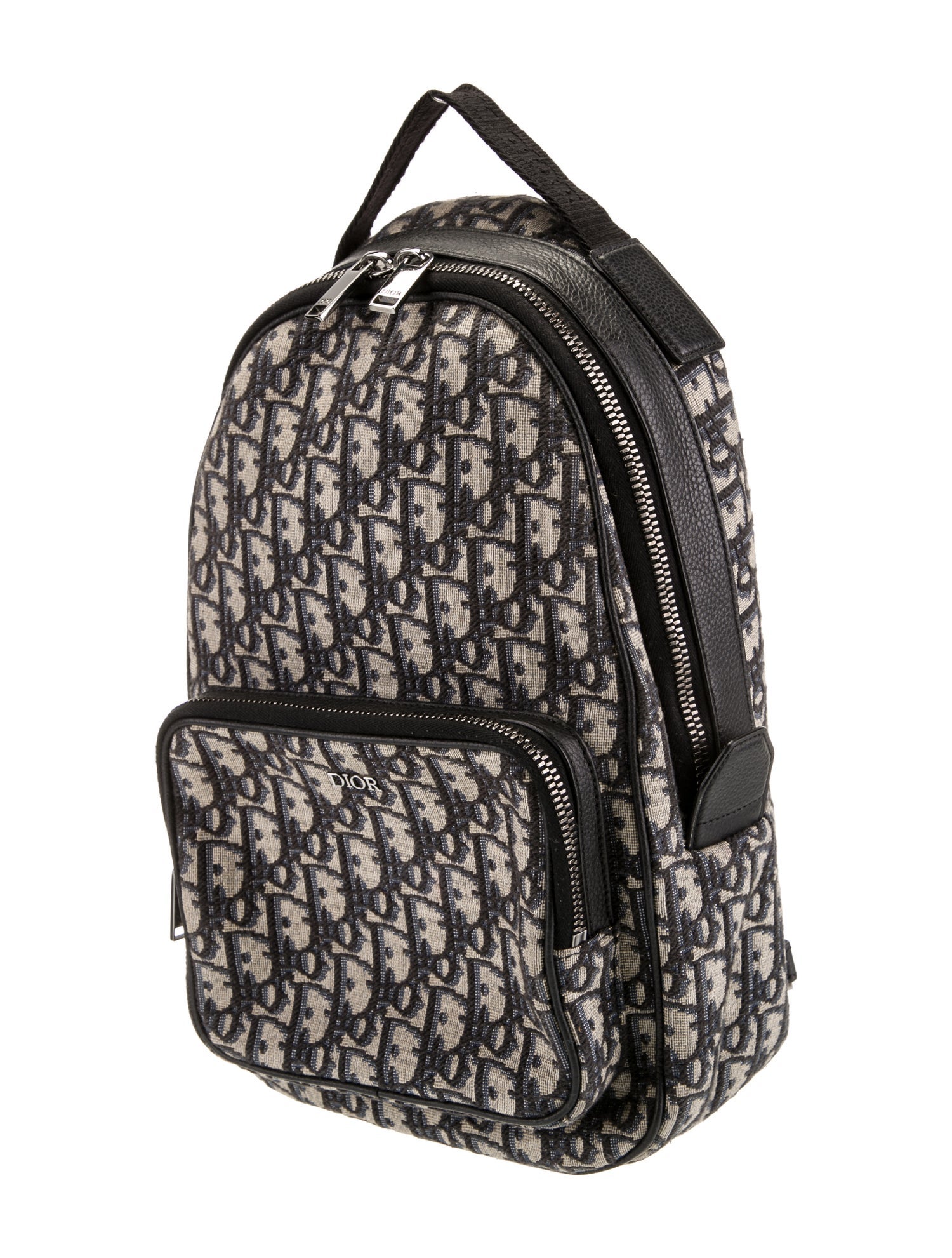 DIOR MEN Oblique Mini Rider Sling Backpack Neutrals Backpacks, Bags