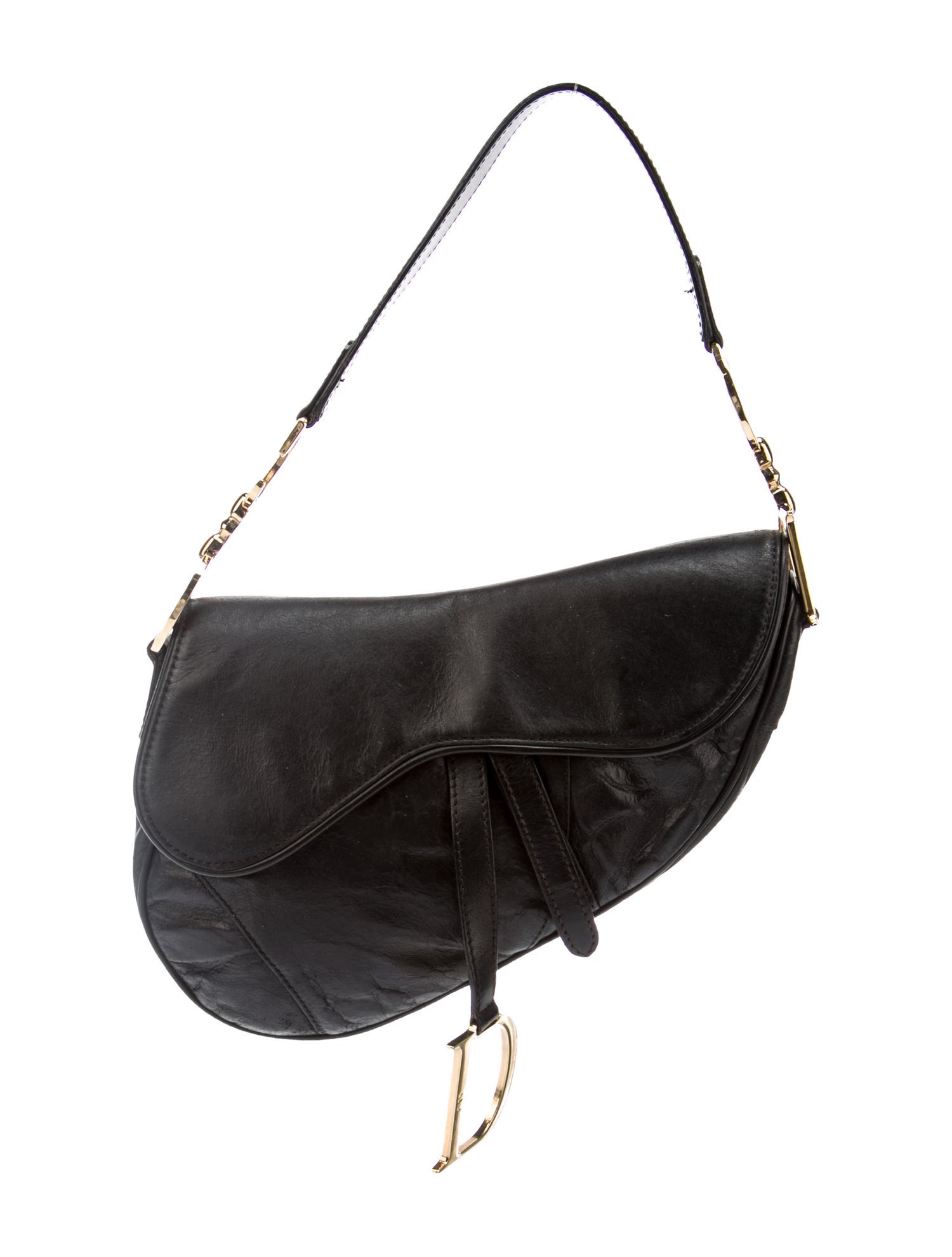 Christian Dior Mini Saddle Bag Black Shoulder Bags, Handbags