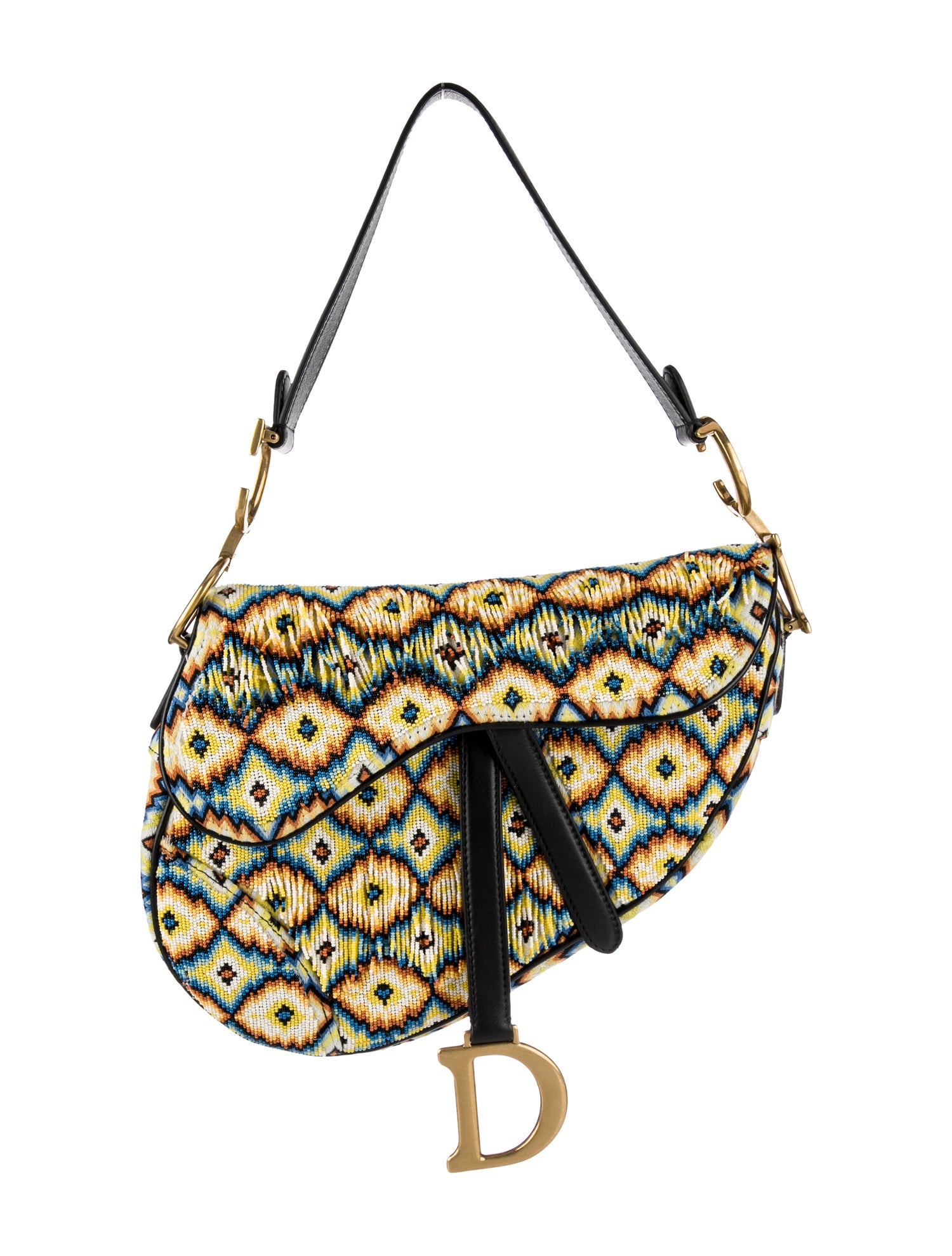 Christian Dior Oblique Saddle Bag Blue Shoulder Bags, Handbags