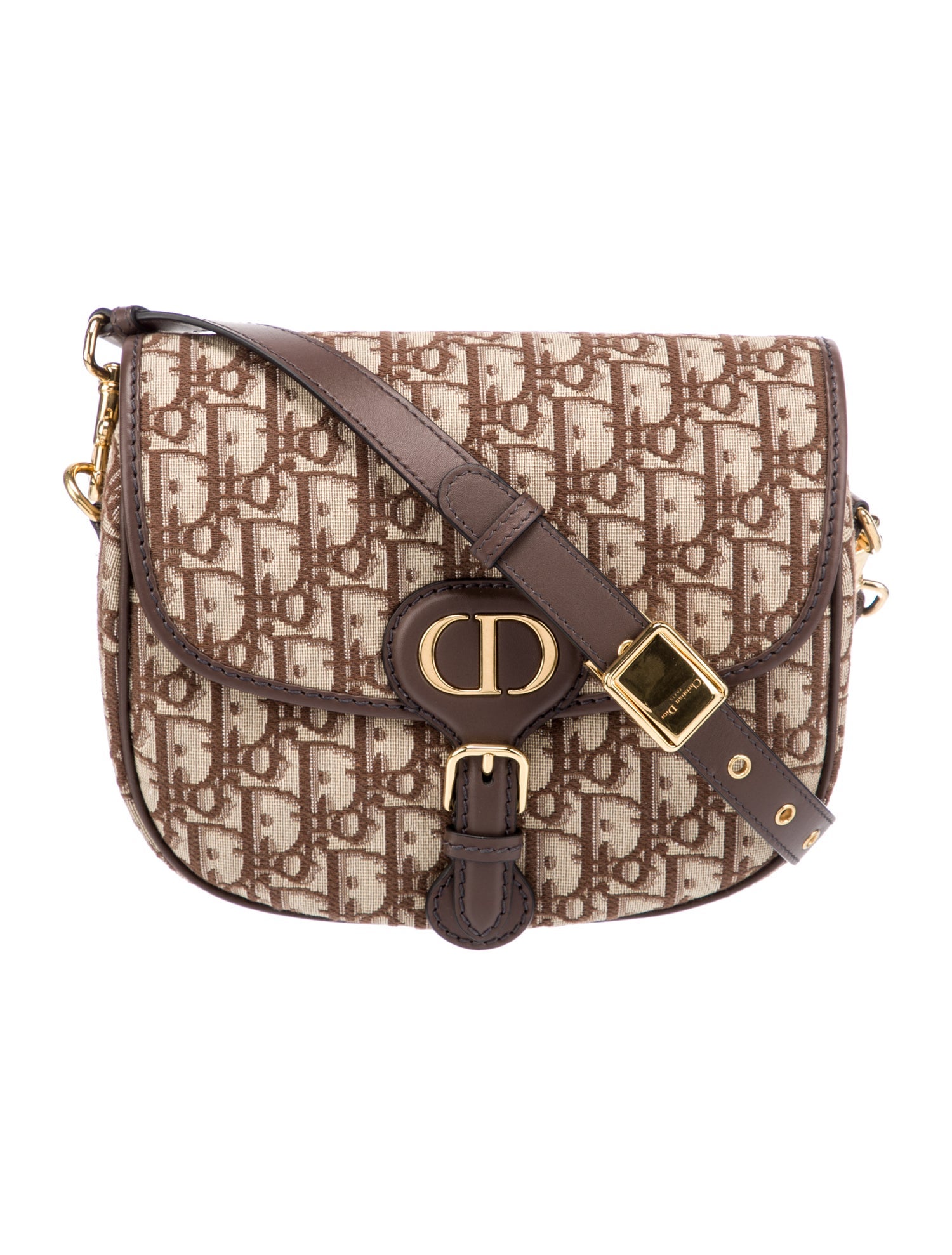 Christian Dior Medium Oblique Bobby Crossbody Bag Brown Crossbody