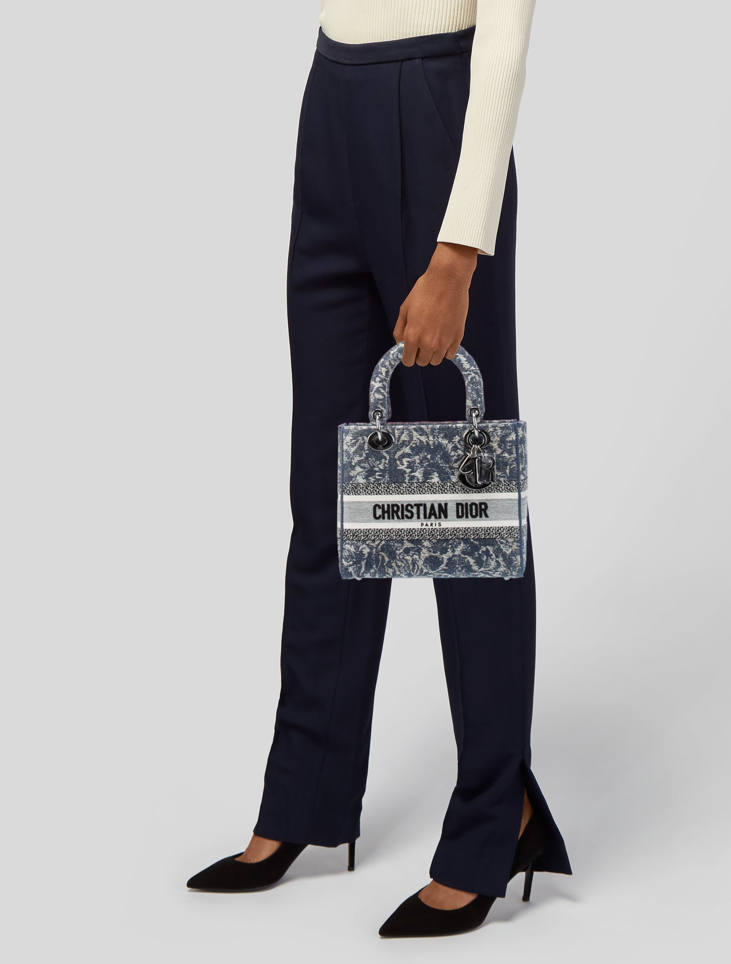 Christian Dior 2022 Medium Brocart Lady D-Lite Bag w/Tags - Blue