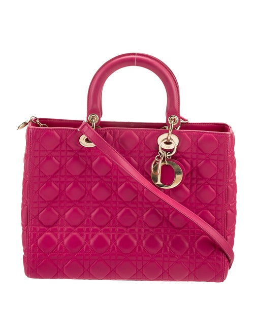 Christian Dior Large Cannage Lady Dior Bag