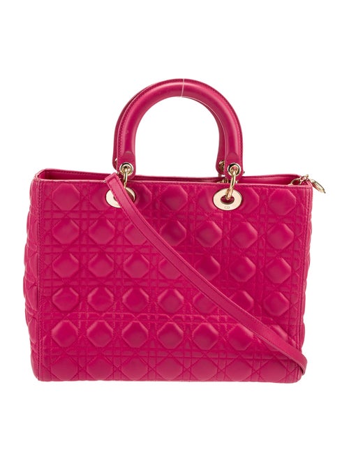 Christian Dior Large Cannage Lady Dior Bag