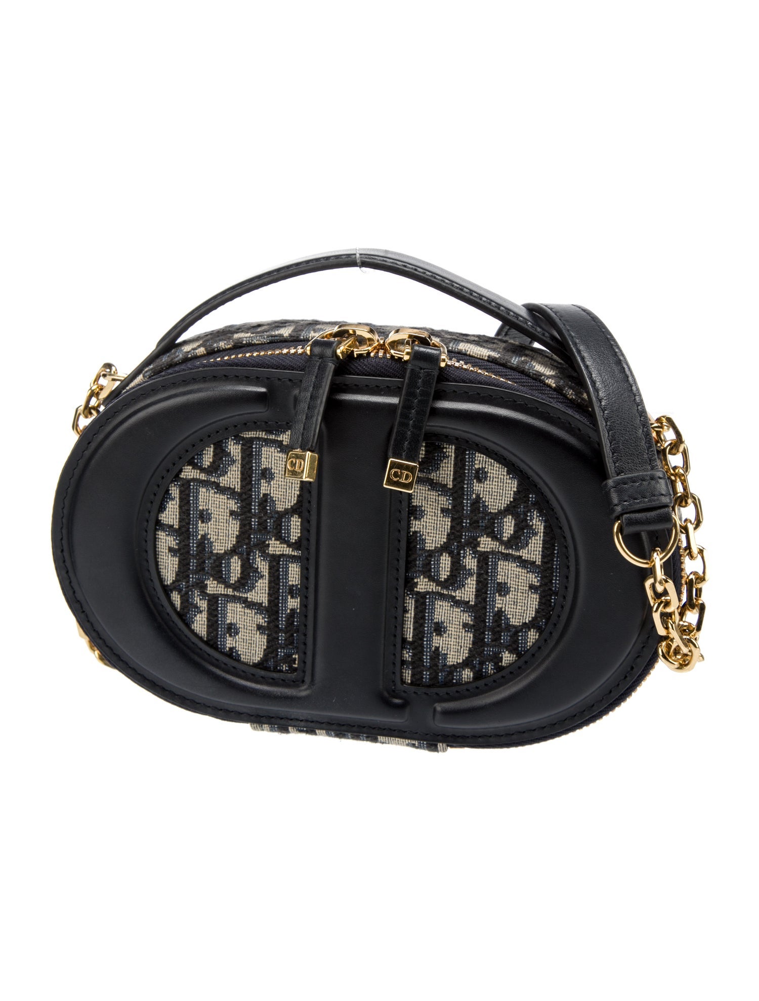 Christian Dior 2023 Oblique CD Signature Oval Camera Bag - Brown