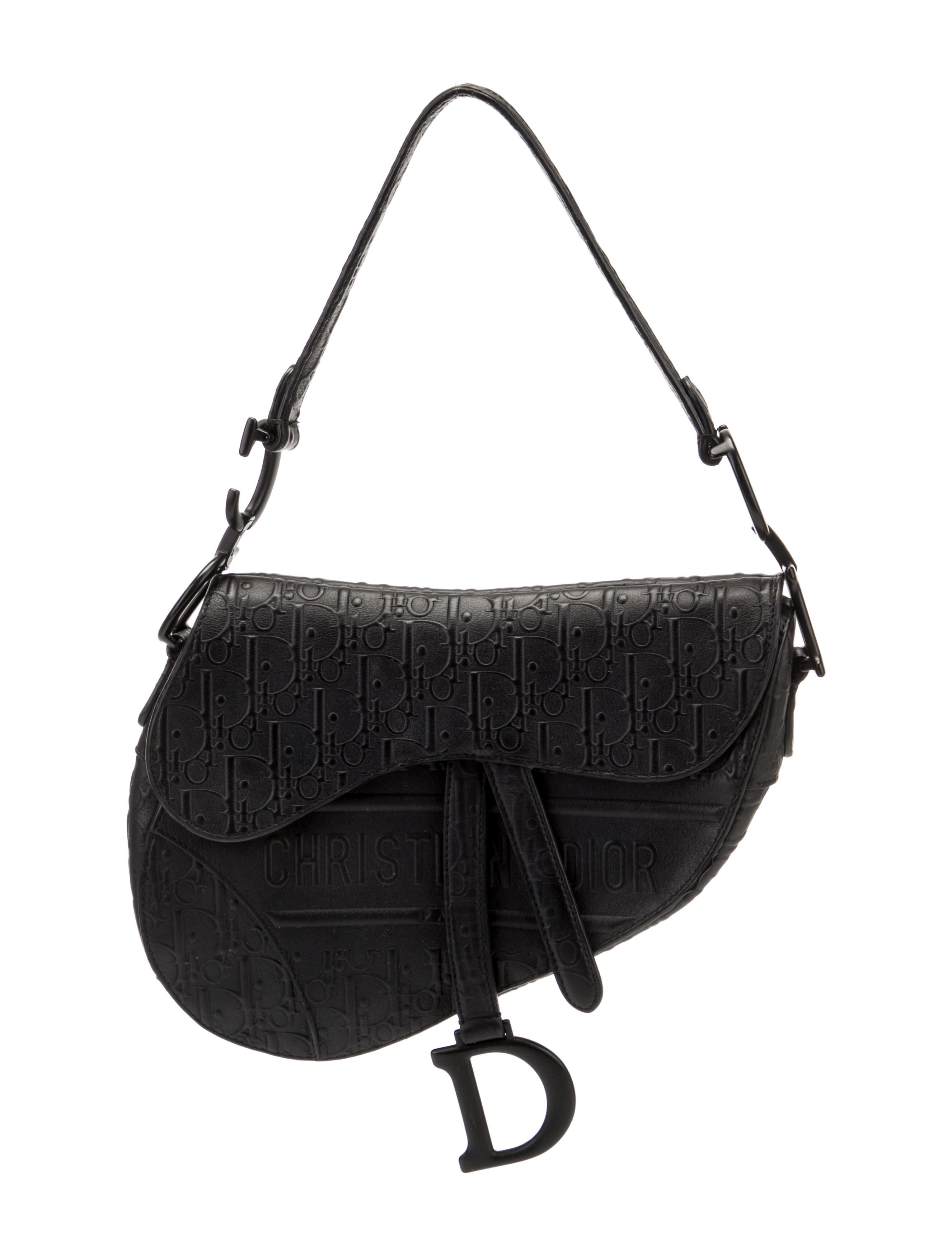 Christian Dior Diorissimo Saddle Bag Black Shoulder Bags, Handbags